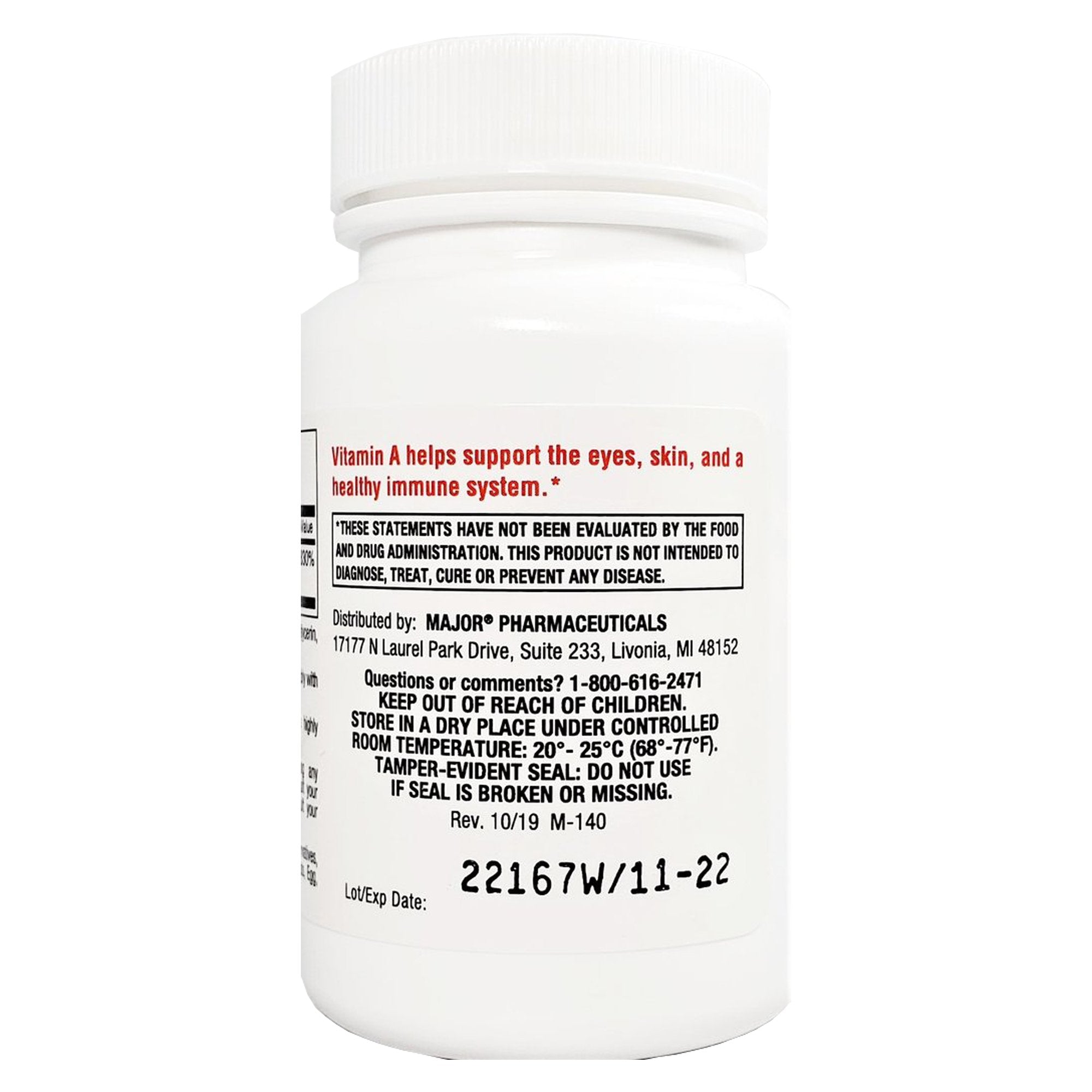 Major® Vitamin A Supplement (1 Unit)