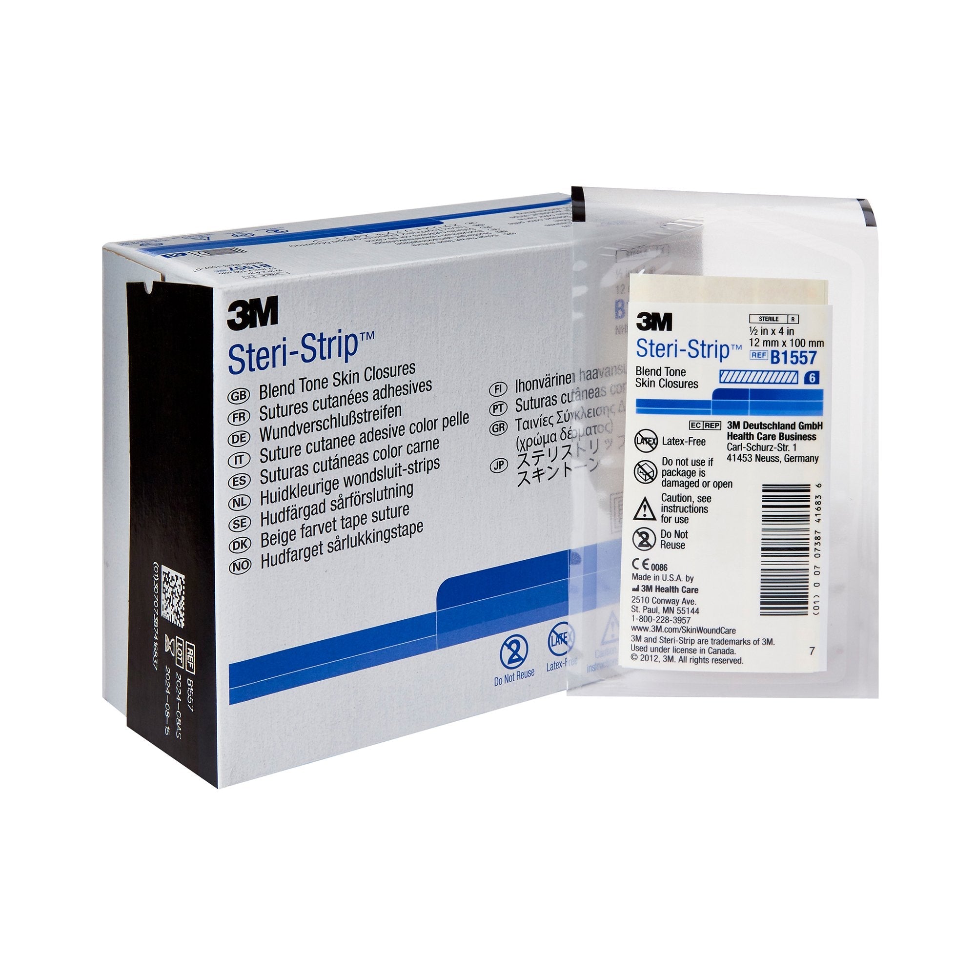 3M Steri-Strip Skin Closure Strips, Sterile, Non-woven (50 Units)