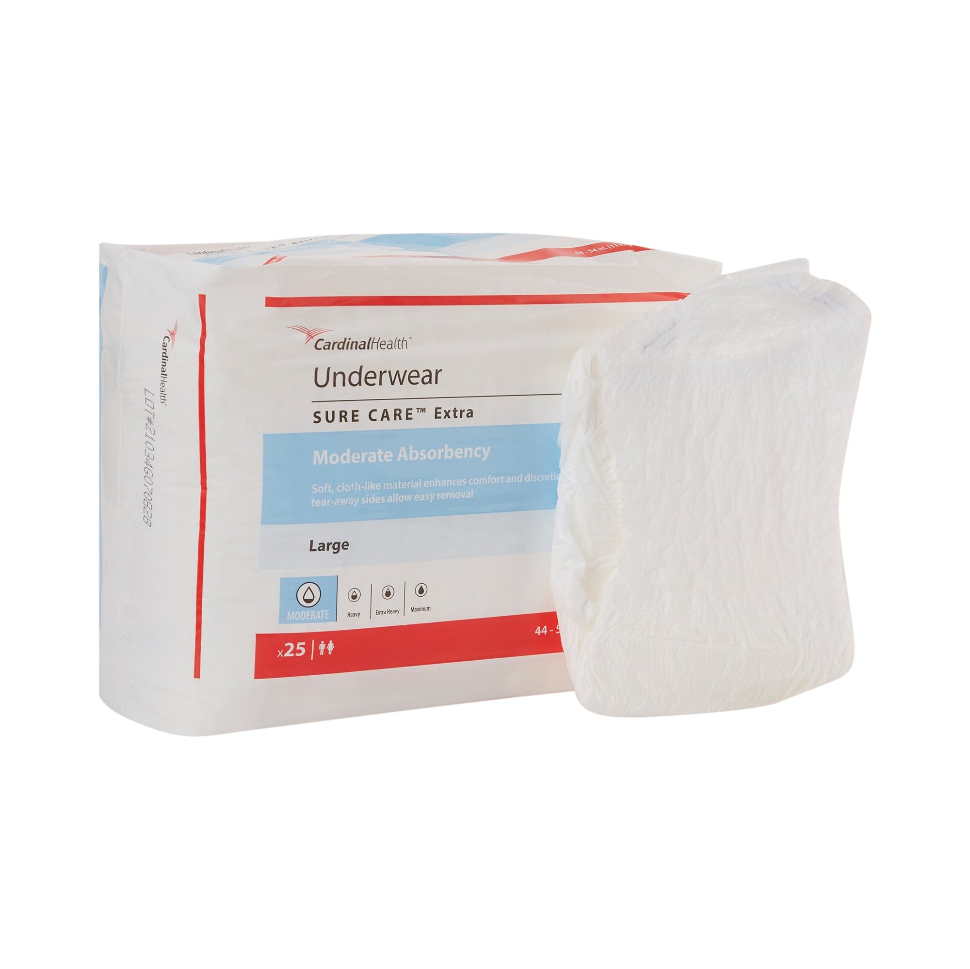 Simplicity™ Extra Moderate Absorbent Underwear, Large (25 Units)