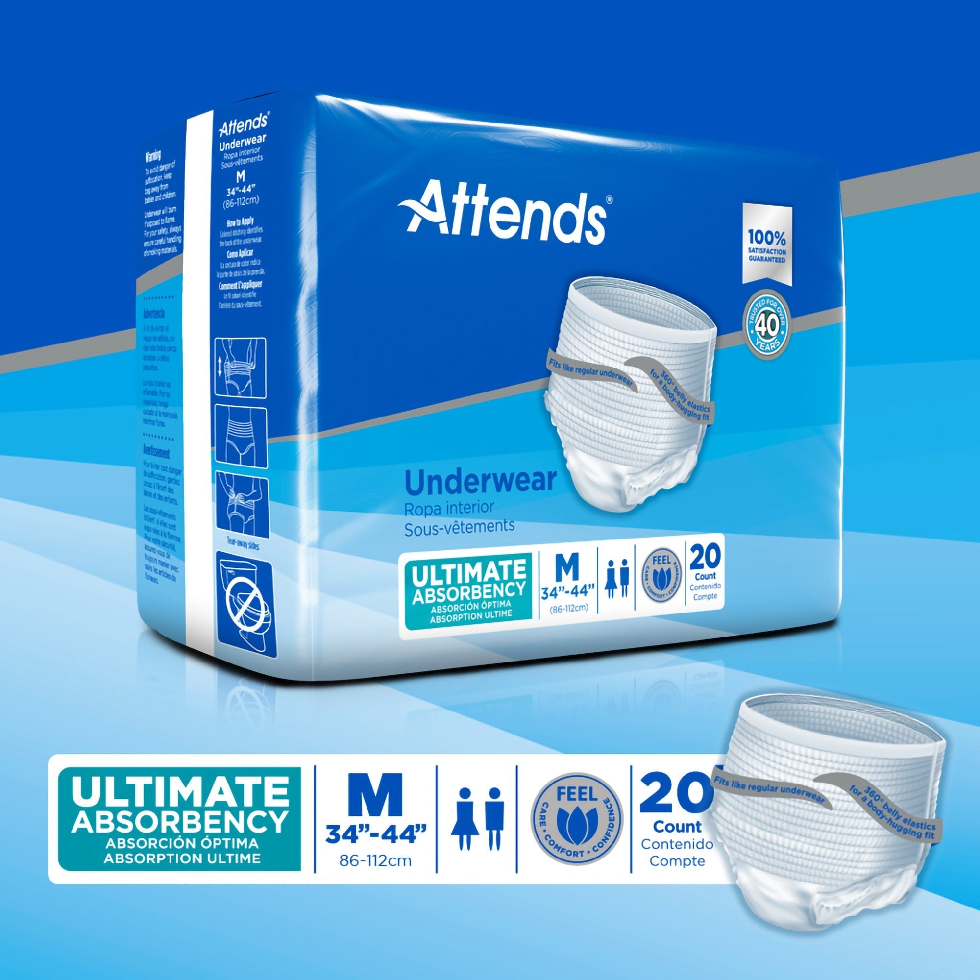 Attends® Advanced Underwear, Medium (1 Unit)