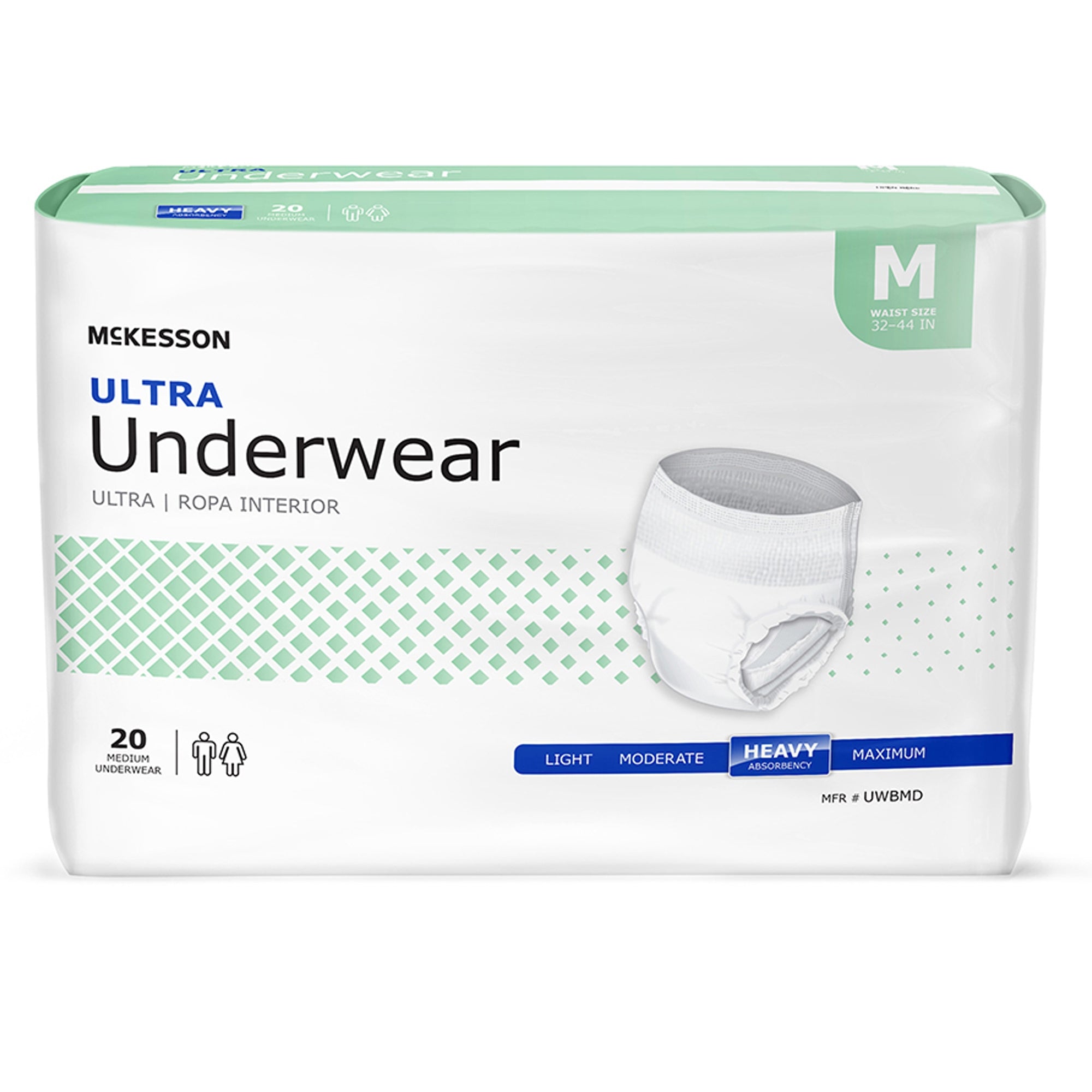 McKesson Ultra Medium Absorbent Underwear - Discreet Comfort, Heavy Absorbency