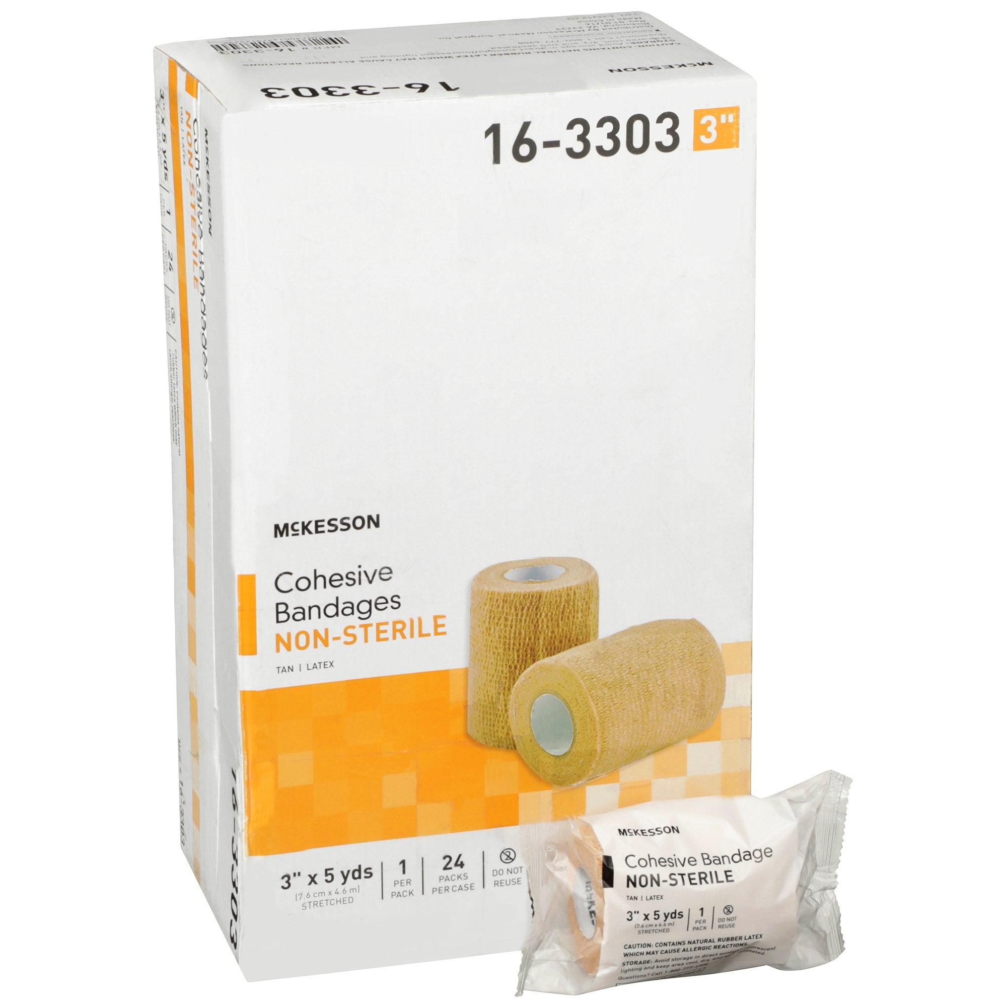 McKesson Self-adherent Closure Cohesive Bandage, 3 Inch x 5 Yard (1 Unit)