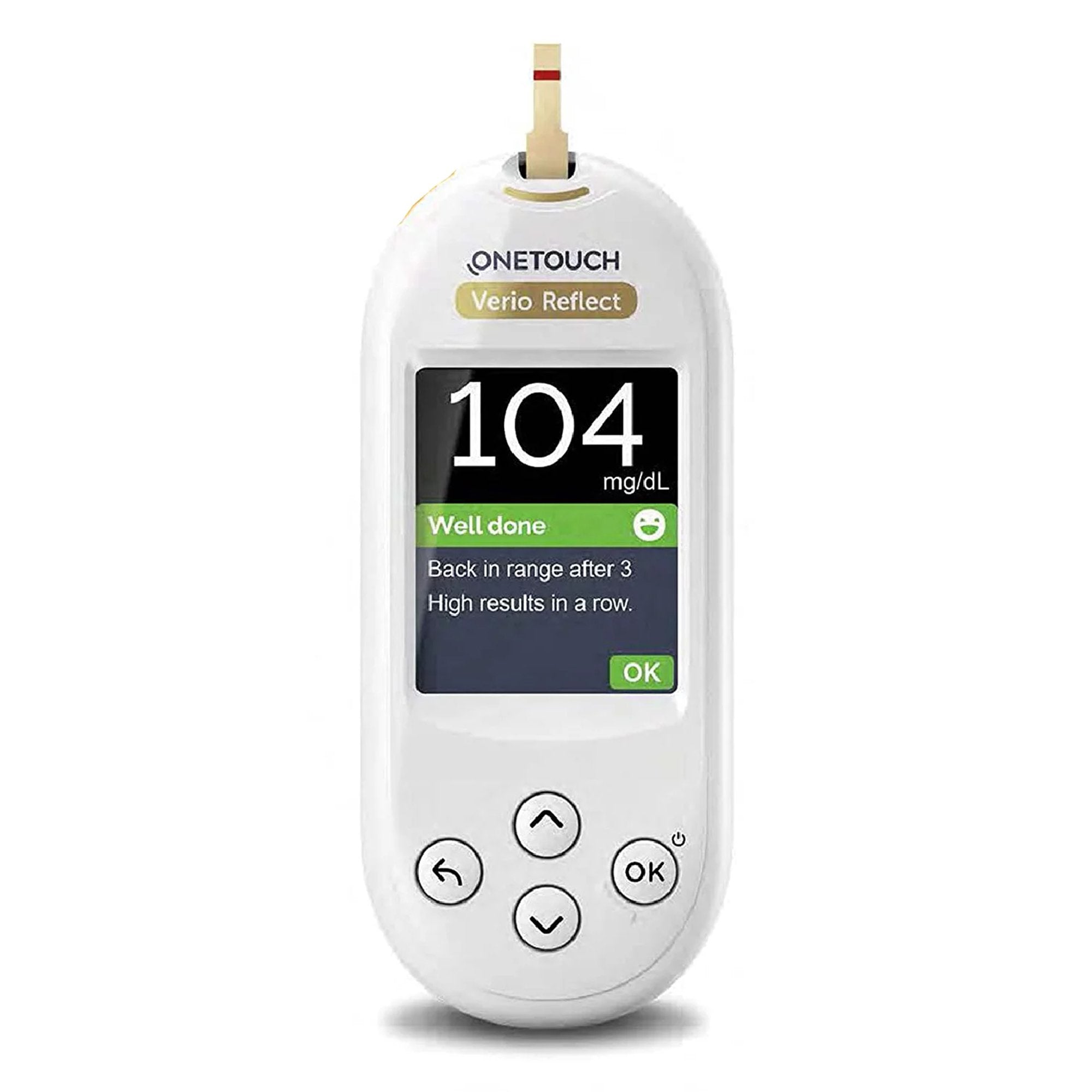 Blood Glucose Meter OneTouch Verio® 5 Second Results Stores up to 500 Results No Coding Required (1 Unit)