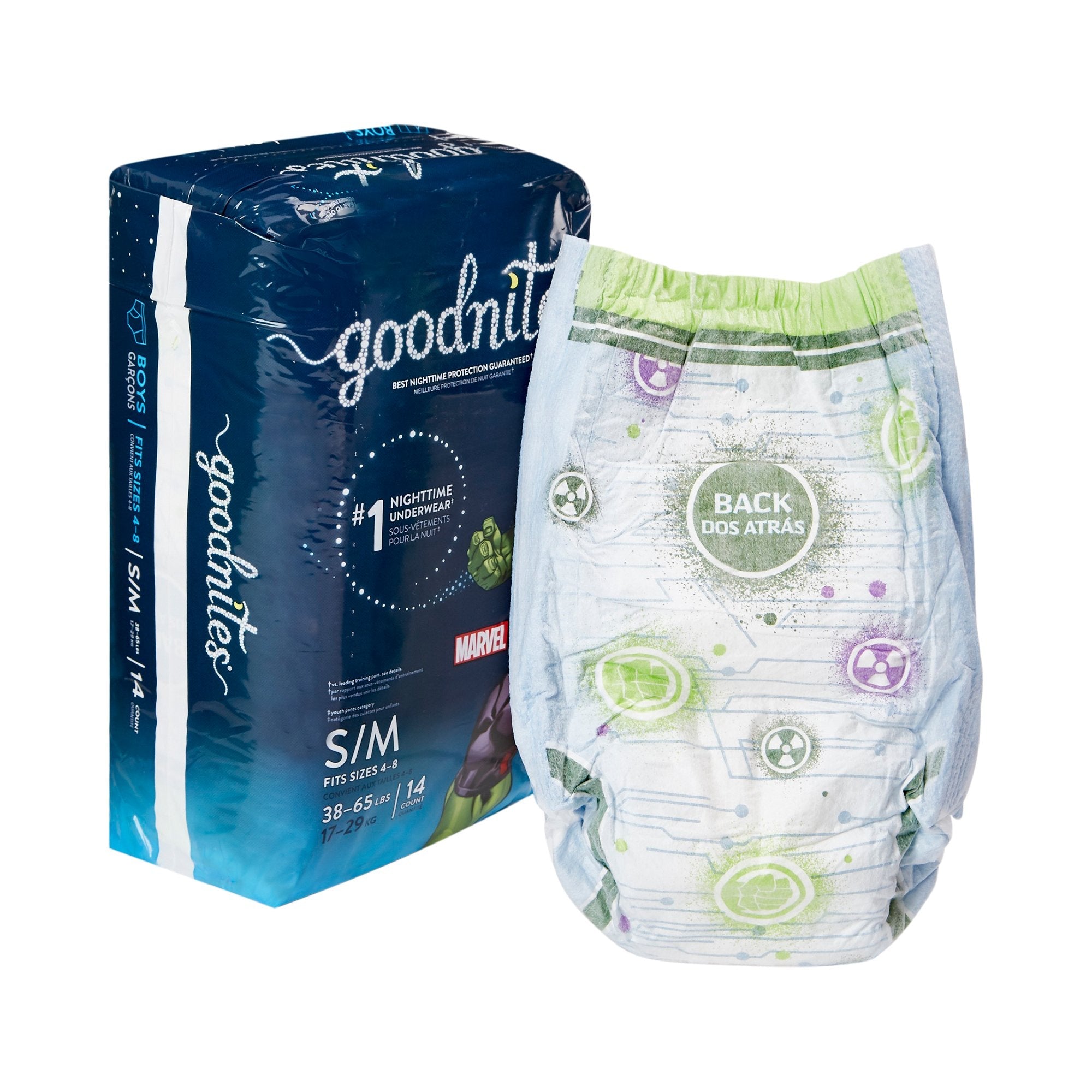 GoodNites® Absorbent Underwear, Small / Medium (14 Units)