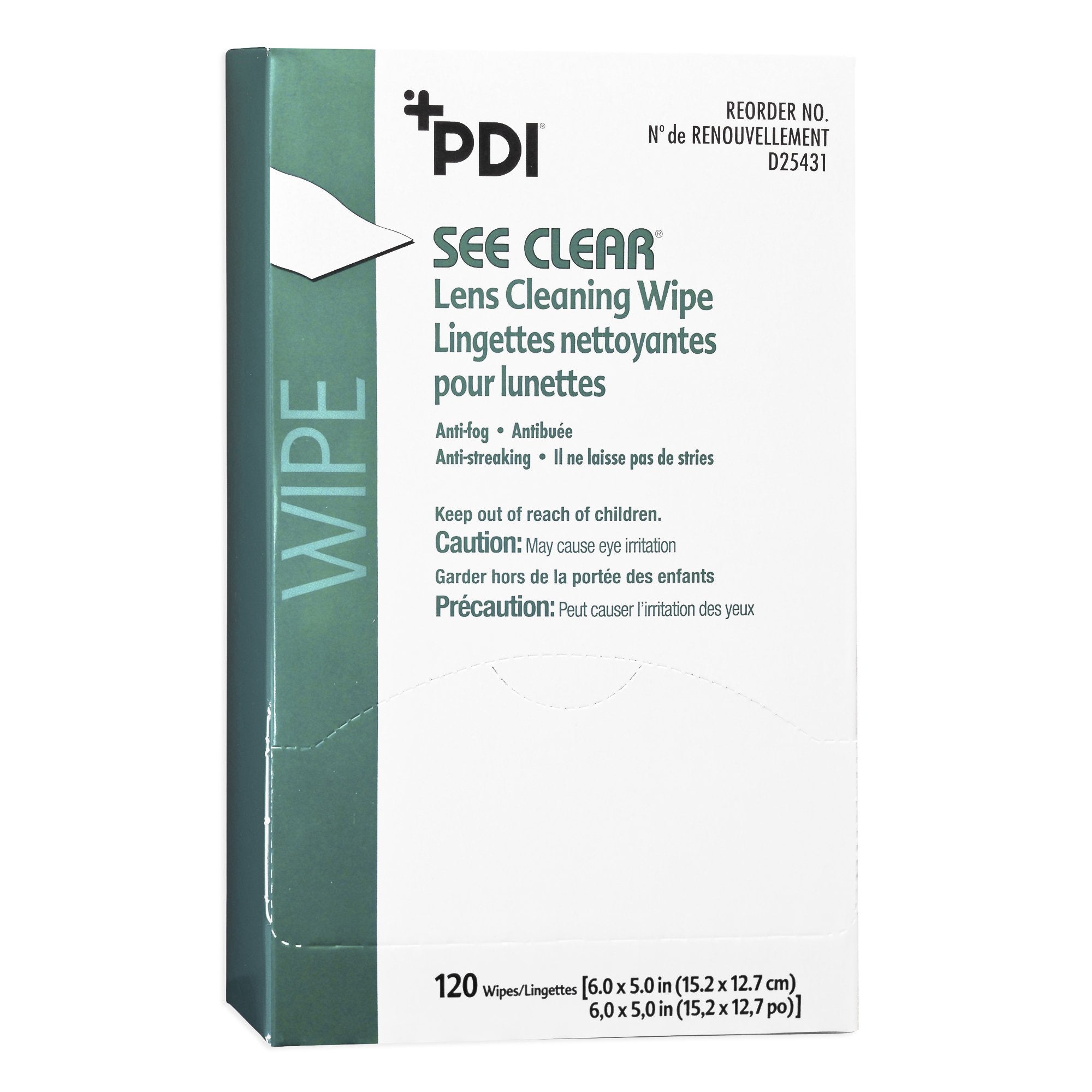 See Clear® Eye Glass Cleaning Wipes (120 Units)