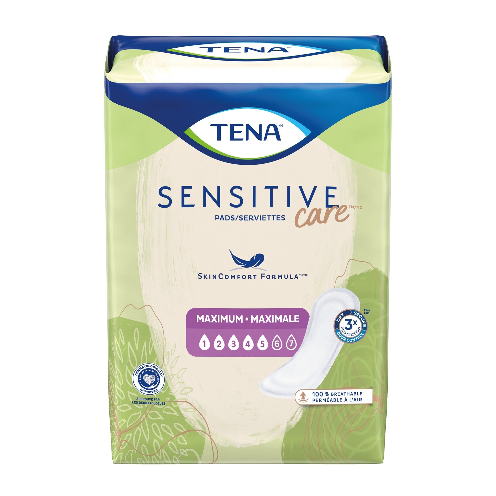 Tena® Intimates™ Maximum Bladder Control Pad, 6 x 14 Inch (14 Units)