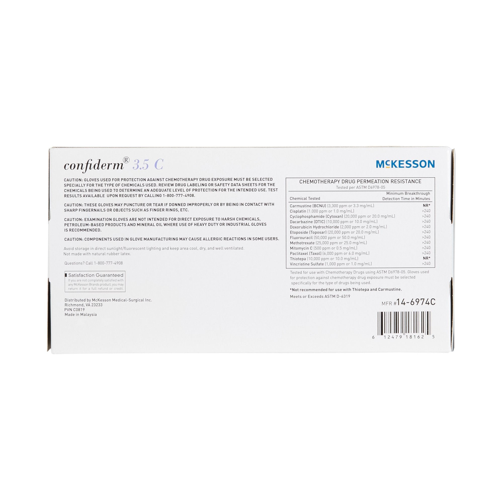 McKesson Confiderm 3.5C Nitrile Gloves, Small, Blue - 200 Pack
po