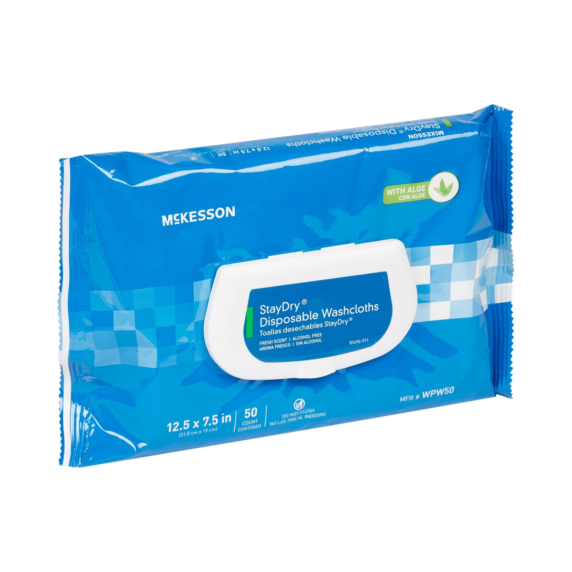 StayDry® Scented Personal Wipes, 50ct Soft Pack - Gentle Skin Care (12 Packs)