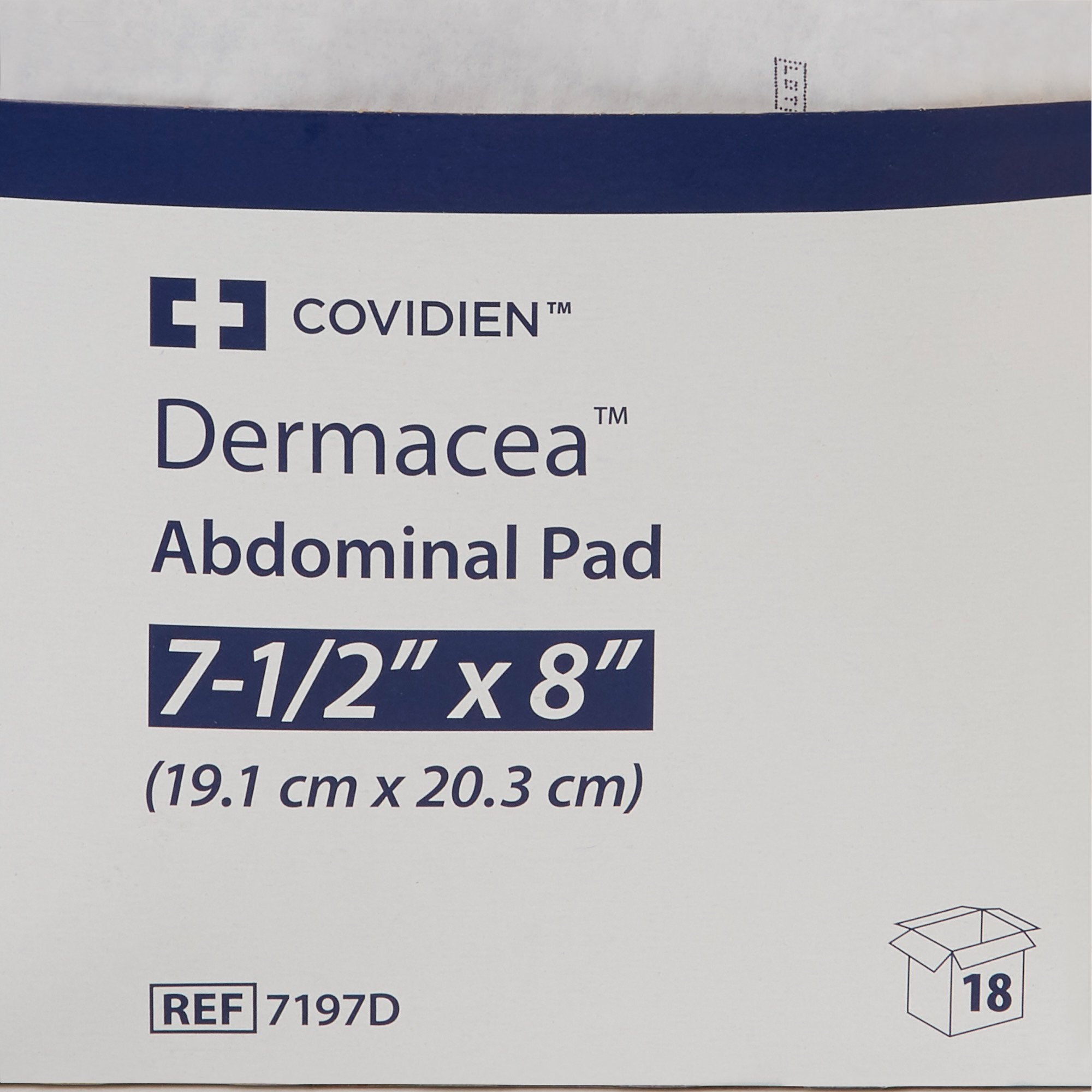 Dermacea™ Sterile Abdominal Pad, 7-1/2 x 8 Inch (18 Units)