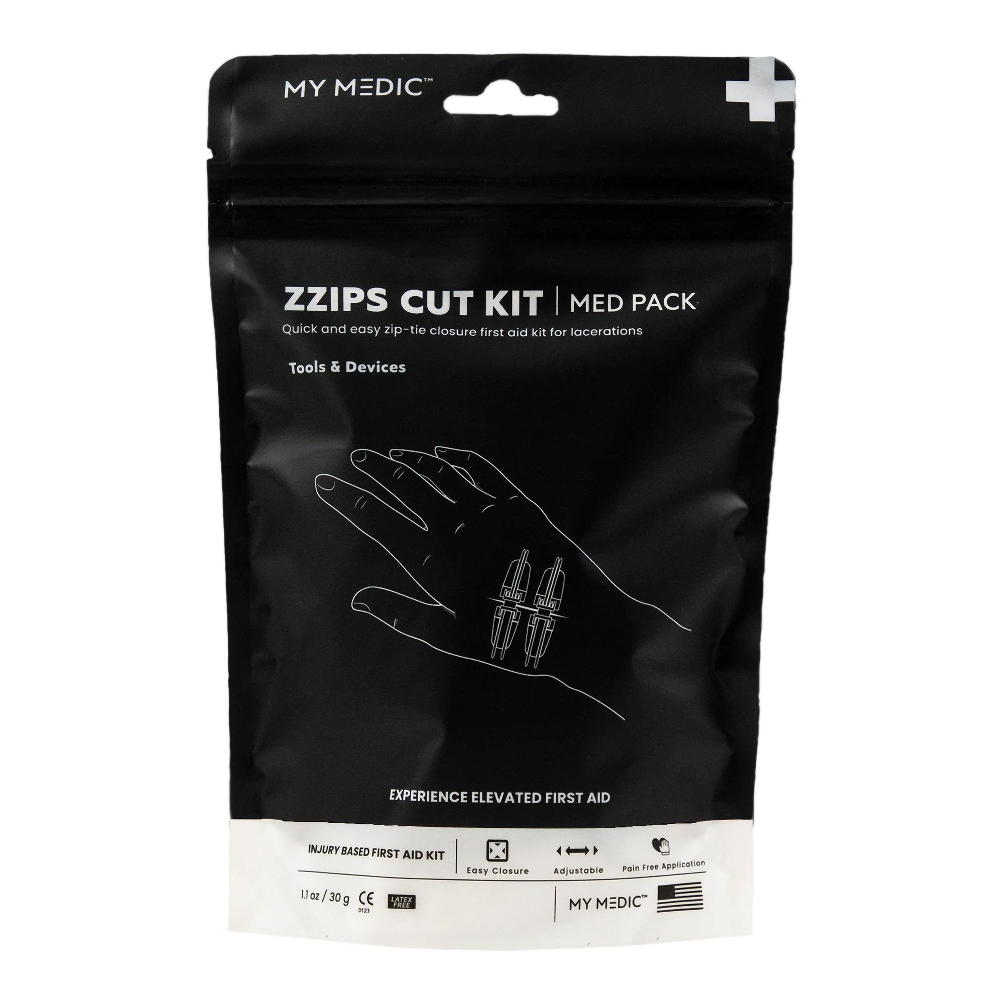 My Medic Med Packs Zzips First Aid Kit for Cuts, Lacerations in Portable Pouch (1 Unit)