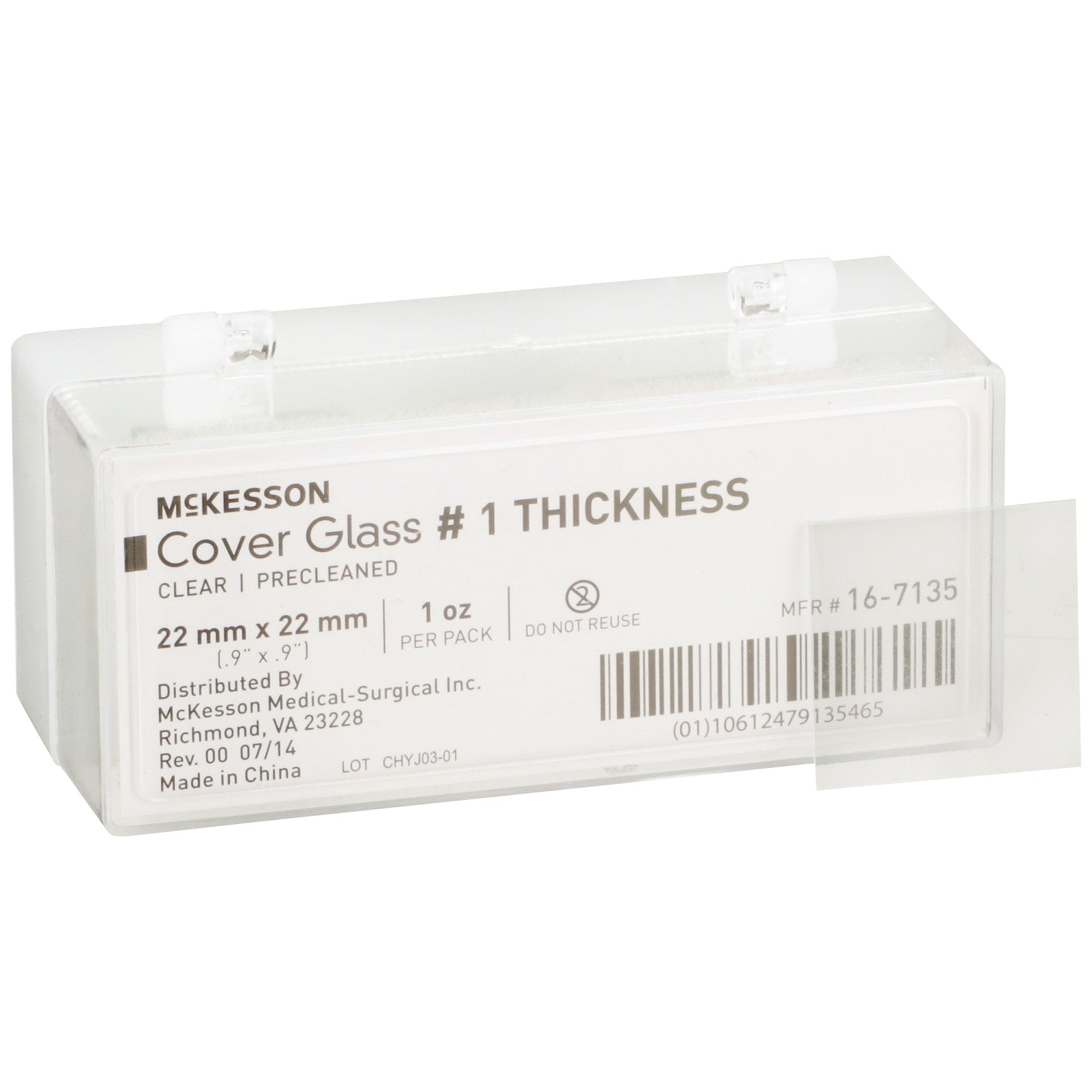 McKesson Cover Glass, 22 x 22 mm (1 Unit)