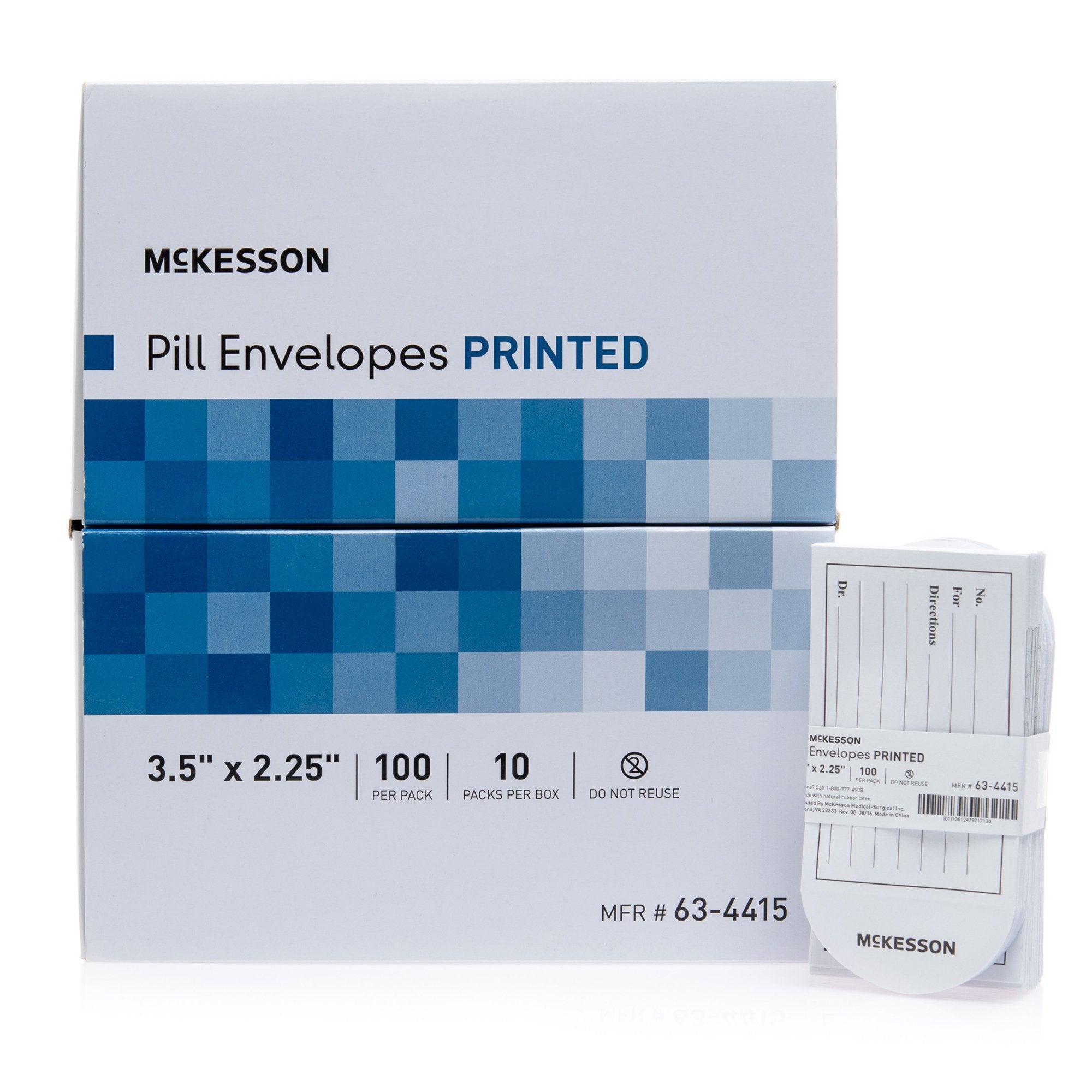 McKesson Pill Envelope, 3½ x 2¼ Inch (1 Unit)