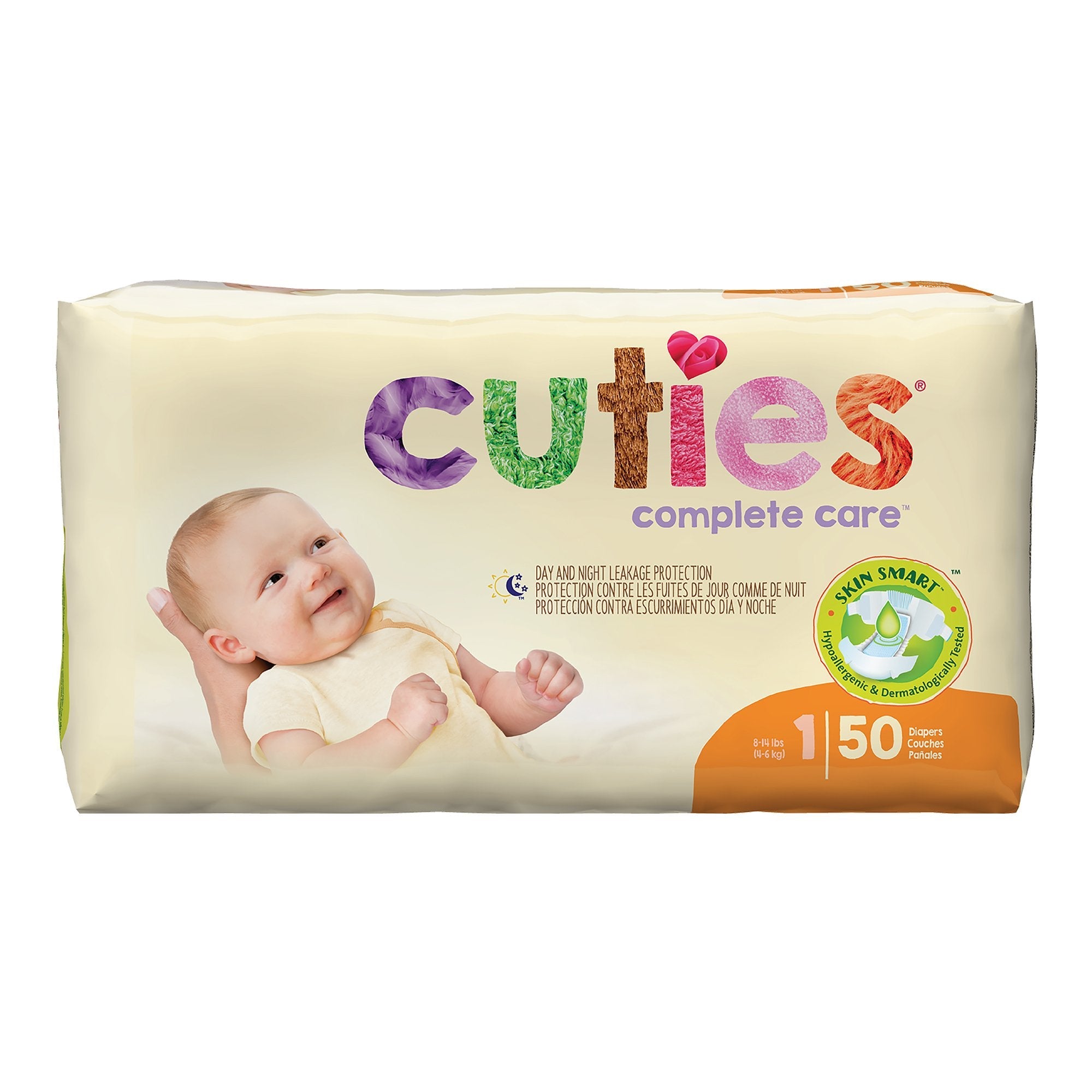 Cuties® Premium Diaper, Size 1 (4 Units)