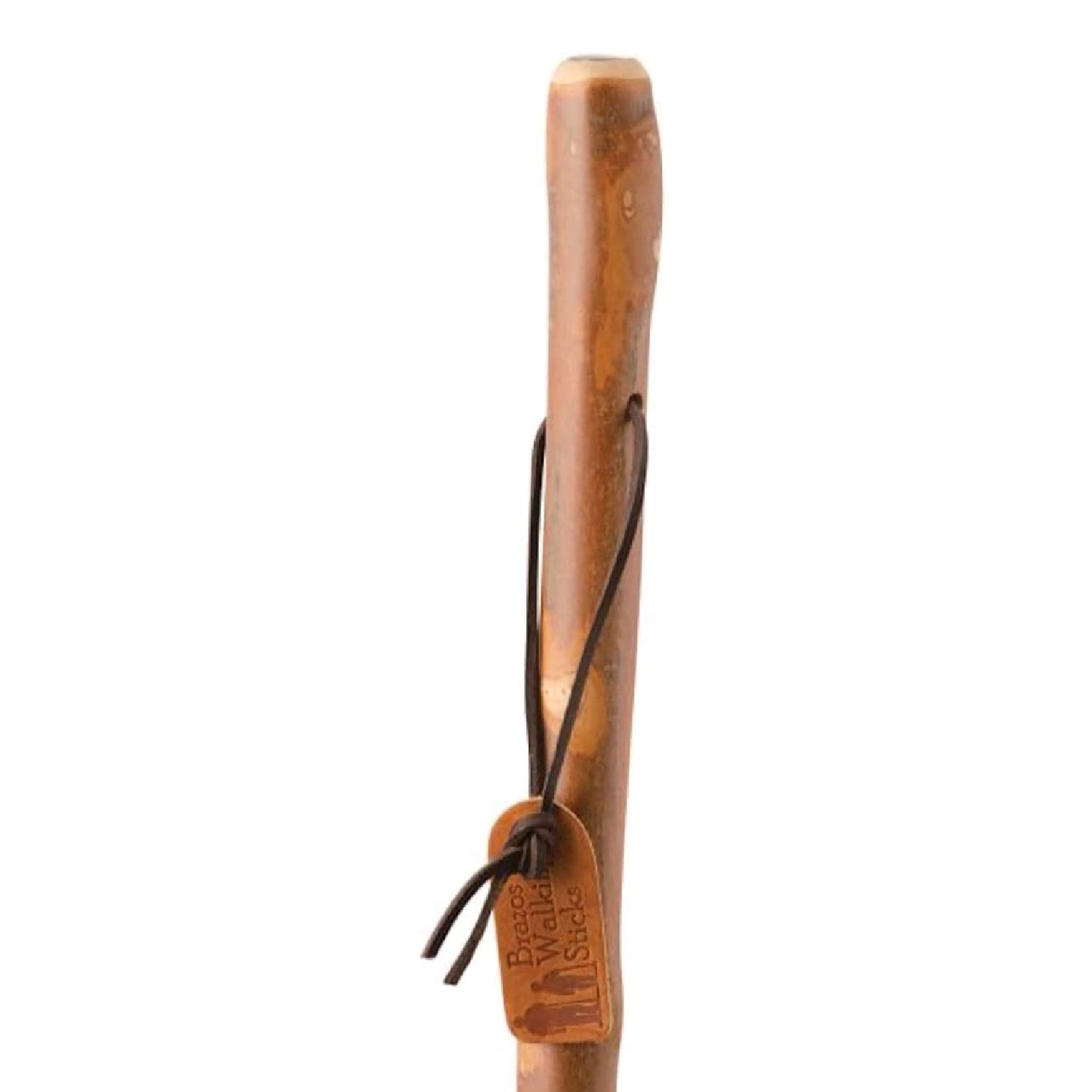 Brazos™ Sapling American Hardwood Free-Form Walking Stick with Compass, 55-Inch Height, Brown (1 Unit)