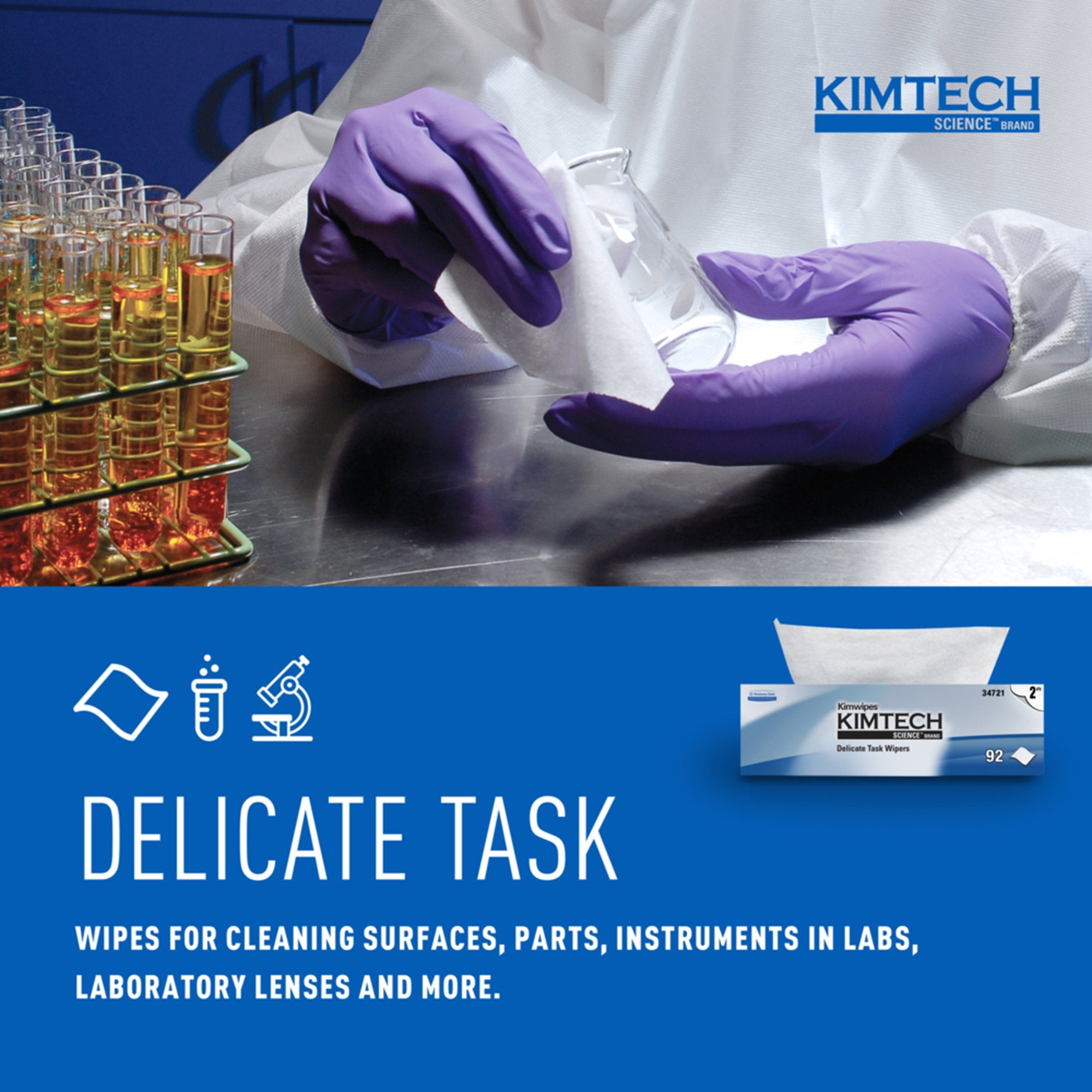 Kimtech Science™ Kimwipes™ Delicate Task Wipes, 2-Ply (15 Units)