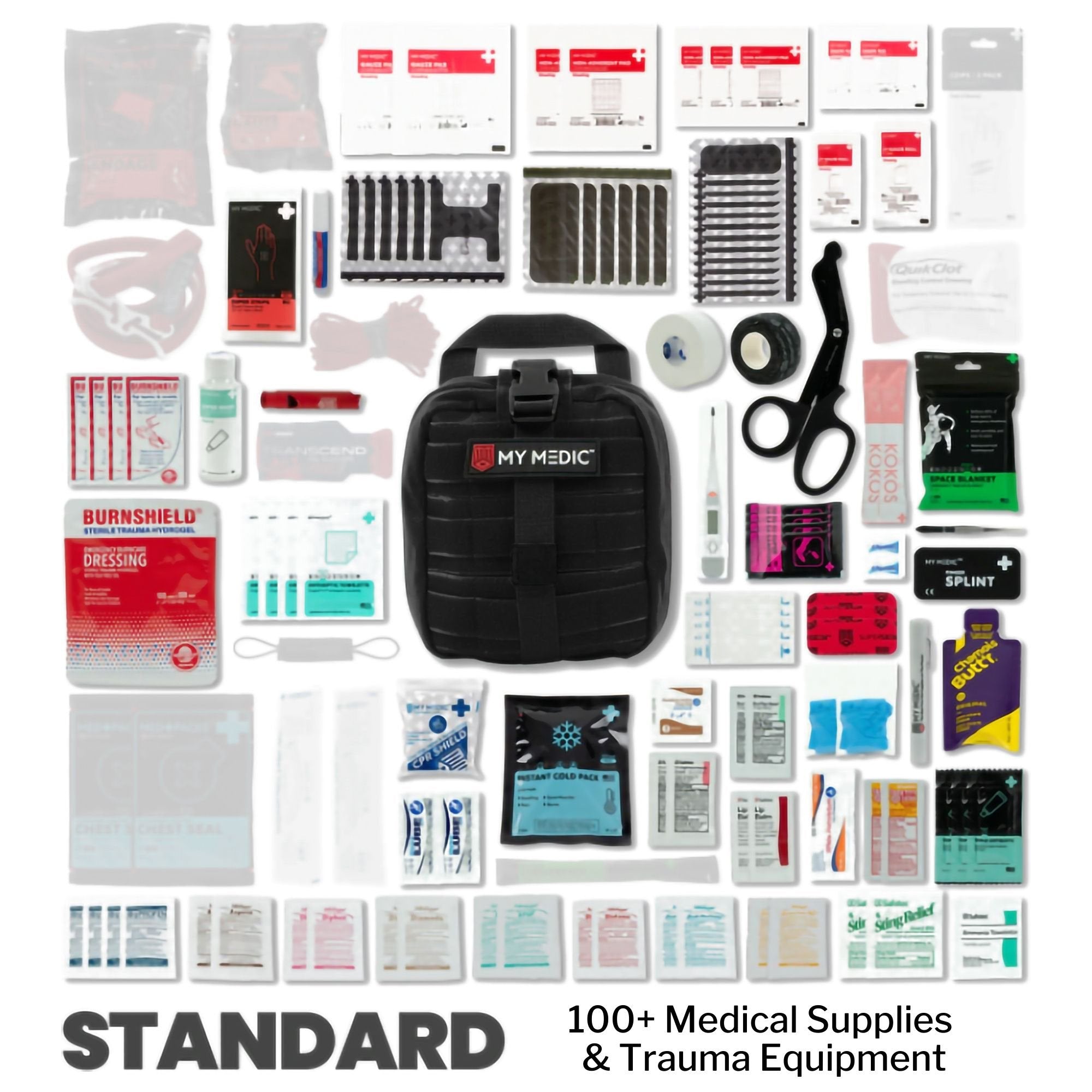 My Medic MYFAK First Aid Kit, Medical Supplies for Survival, Black (1 Unit)