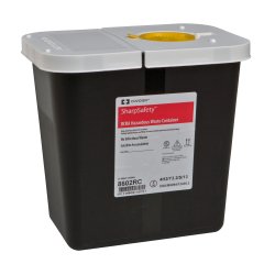 SharpSafety™ RCRA Waste Container, 2 Gallon, 10 x 10½ x 7¼ Inch (1 Unit)