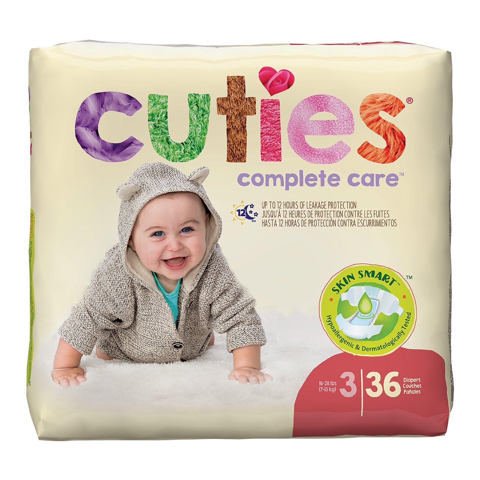 Cuties® Premium Diaper, Size 3 (4 Units)