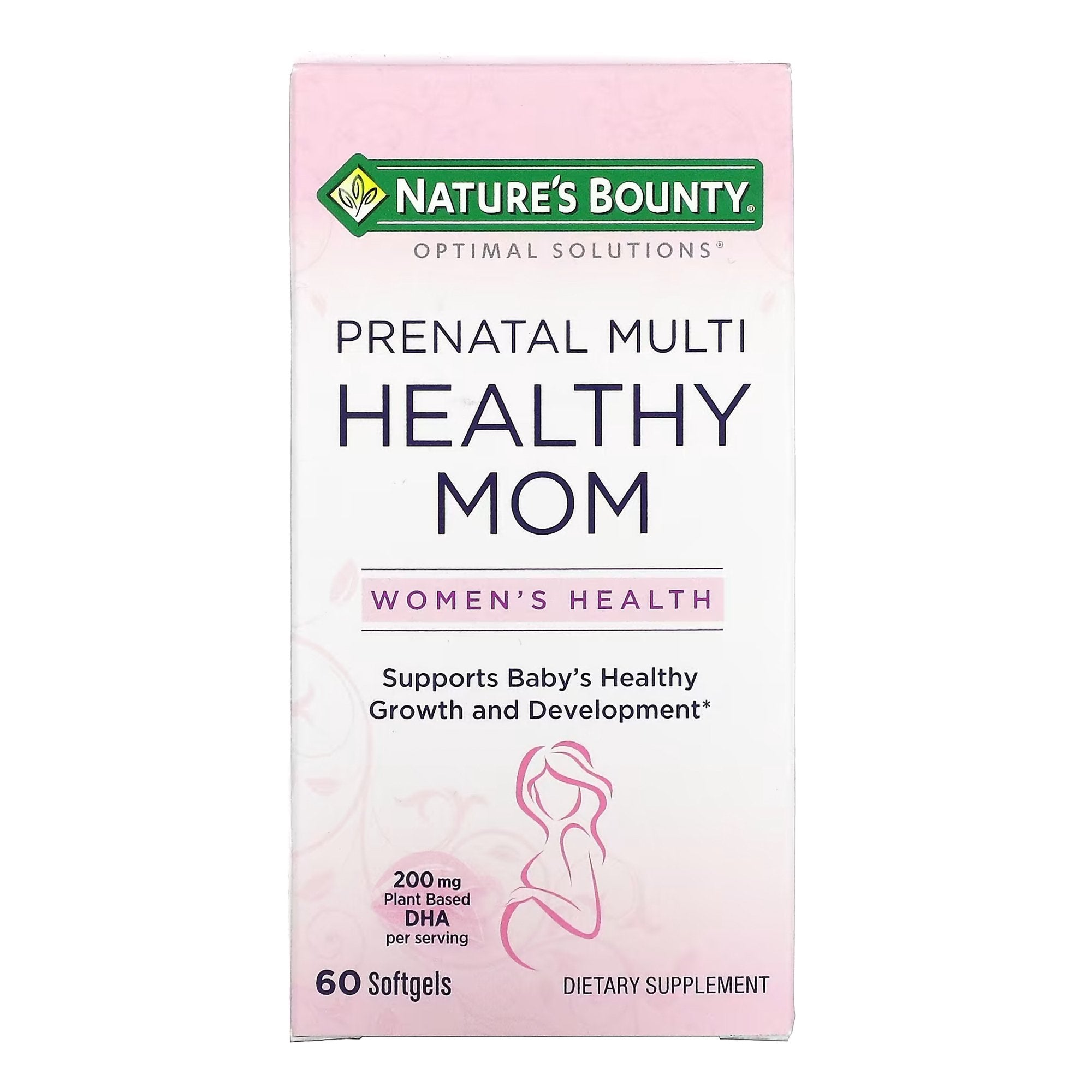 Prenatal Supplement Nature's Bounty® Healthy MOM 200 mg Strength Softgel 60 per Bottle (1 Unit)