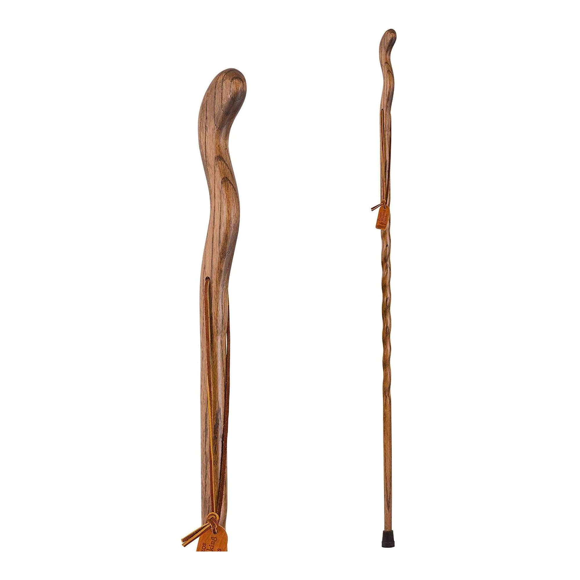 Brazos™ Twisted Oak Ergonomic Fitness Handcrafted Walking Stick, 48-Inch, Brown (1 Unit)