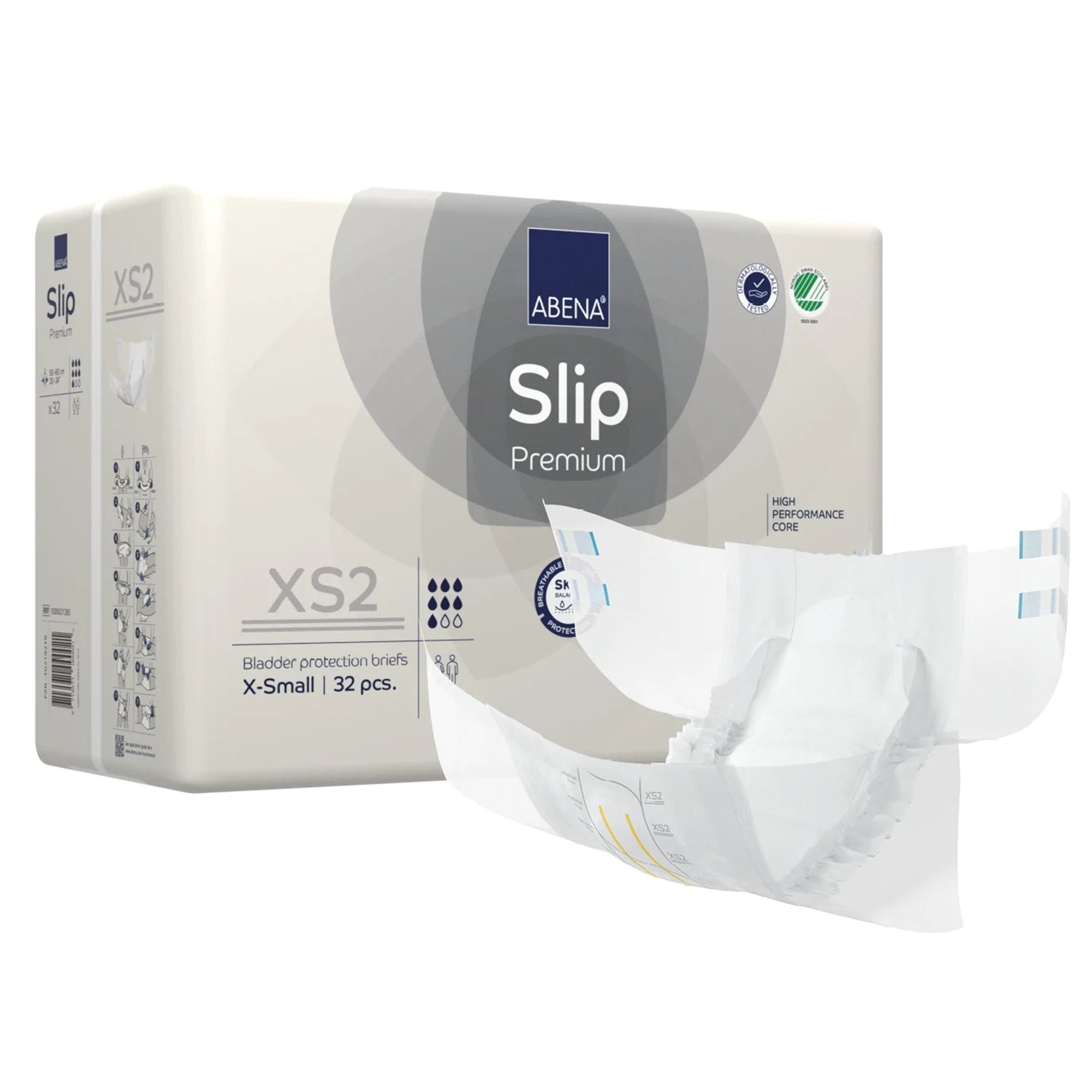 Abena® Slip Premium XS2 Incontinence Brief, X-Small (32 Units)