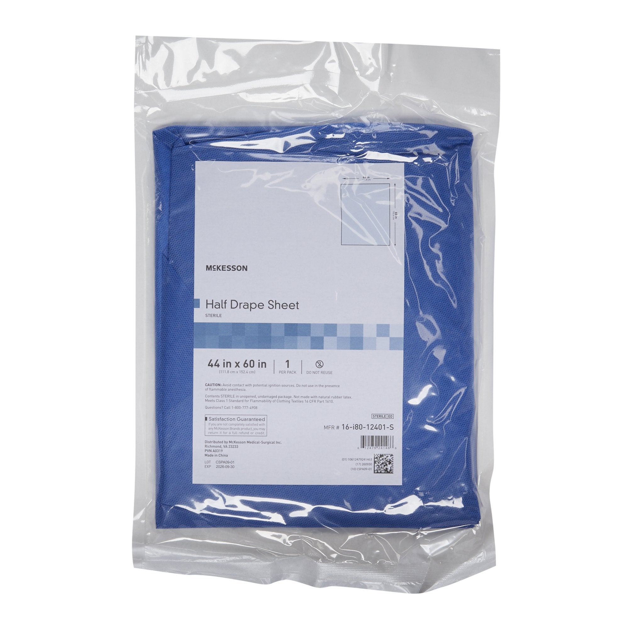 McKesson Sterile Half General Purpose Drape, 60 x 44 Inch (1 Unit)
