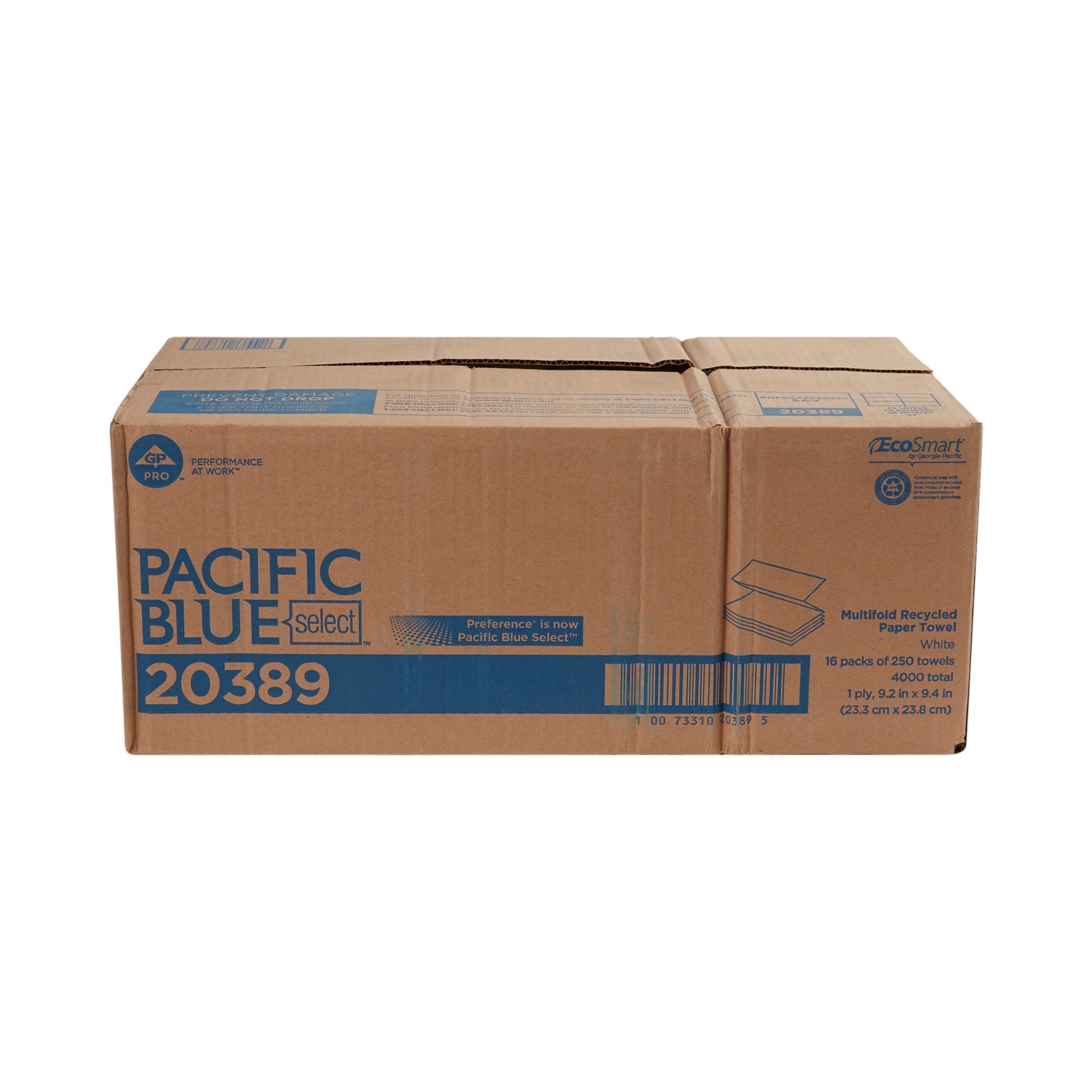 Pacific Blue Select™ 1-Ply Paper Towels, 250 Sheets per Pack (1 Unit)