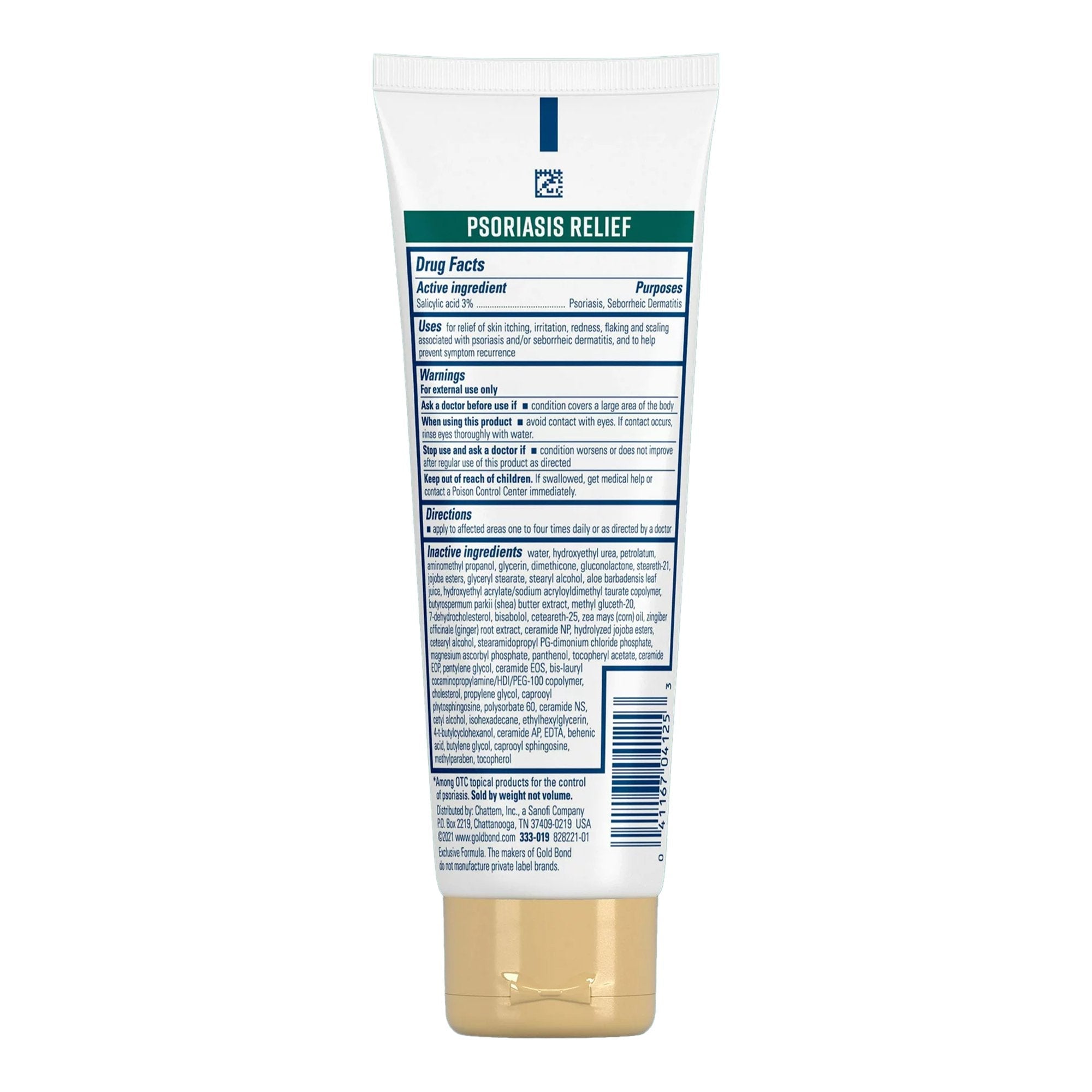 Psoriasis Cream Gold Bond® Psoriasis Relief Medicated Multi-Symptom 4 oz. Tube Unscented Cream (1 Unit)