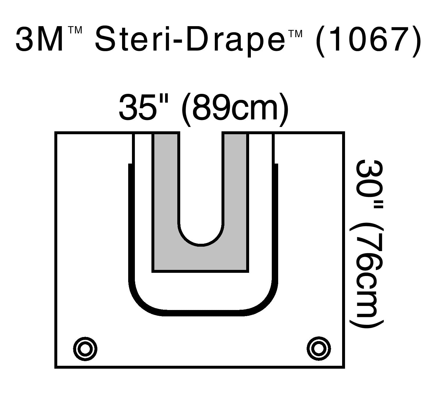 3M™ Steri-Drape™ Sterile U-Pouch Orthopedic Drape, 35 x 30 Inch (1 Unit)