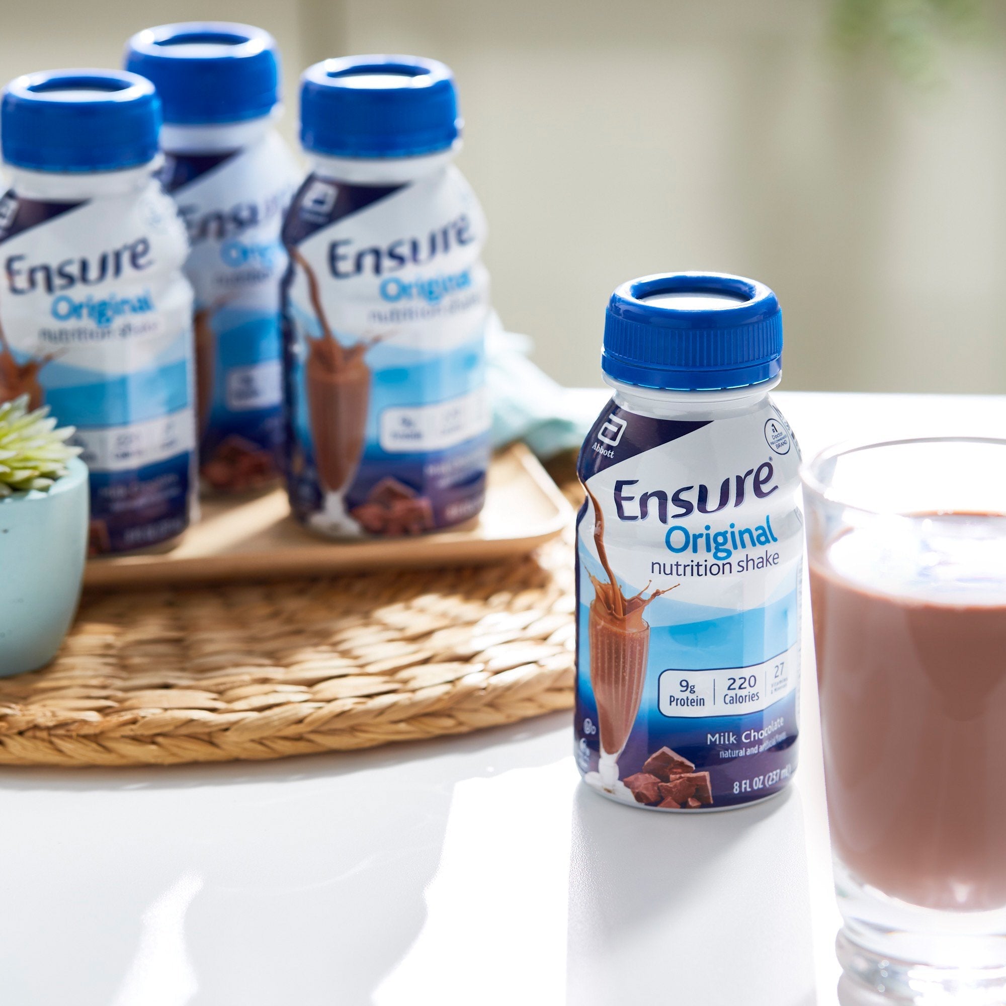 Ensure® Original Nutrition Shake, Chocolate, 8-ounce bottle (6 Units)