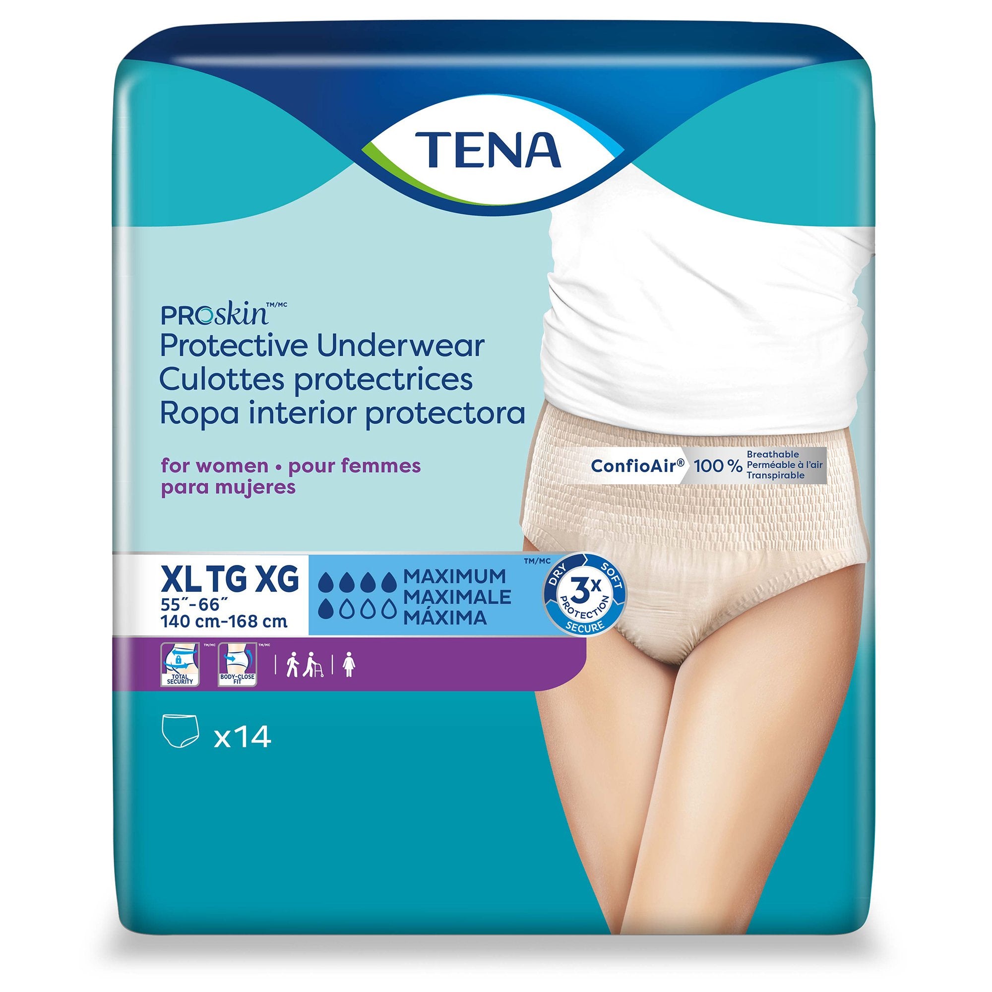 Tena® ProSkin™ Maximum Absorbent Underwear, Extra Large (14 Units)