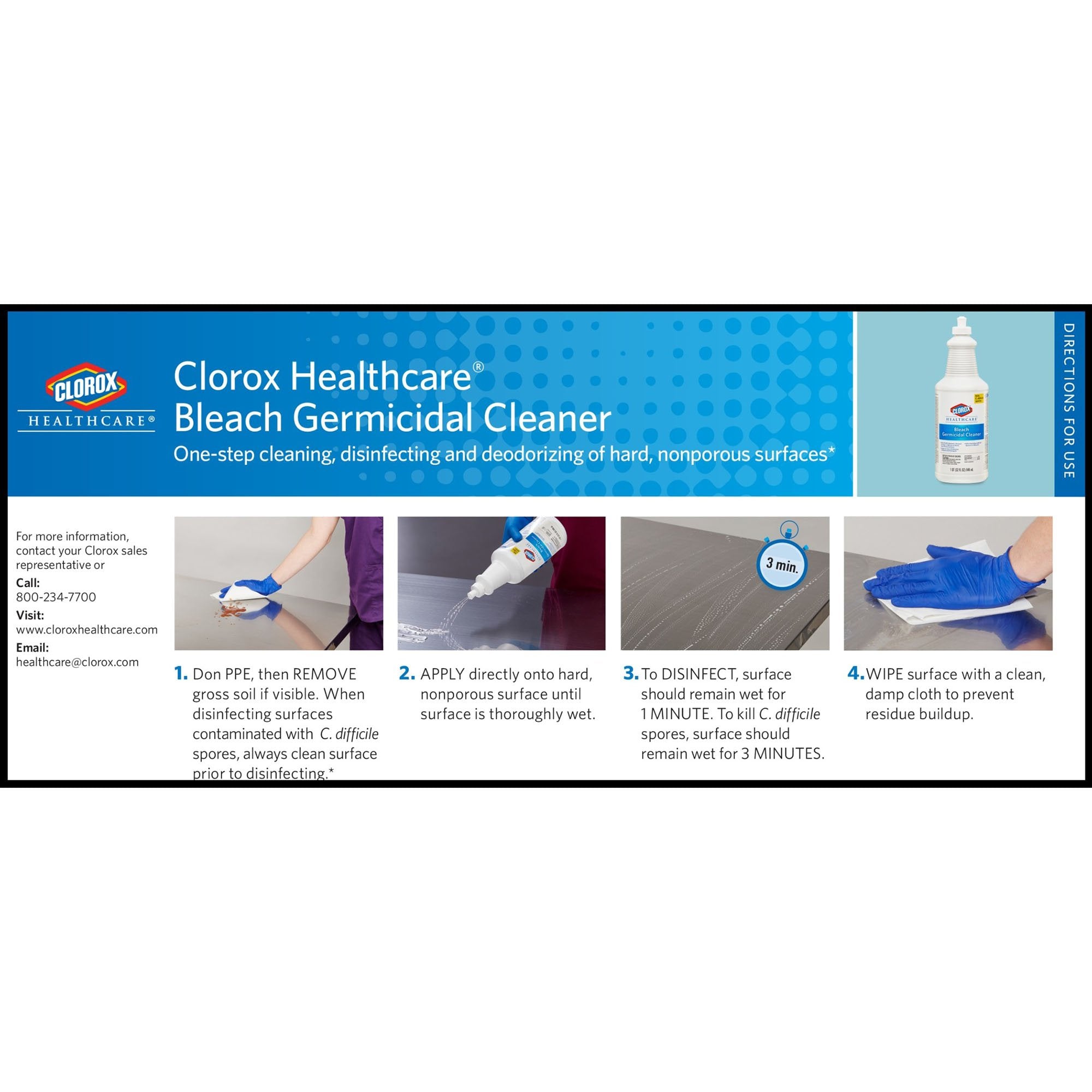 Clorox Healthcare® Surface Disinfectant Cleaner (1 Unit)