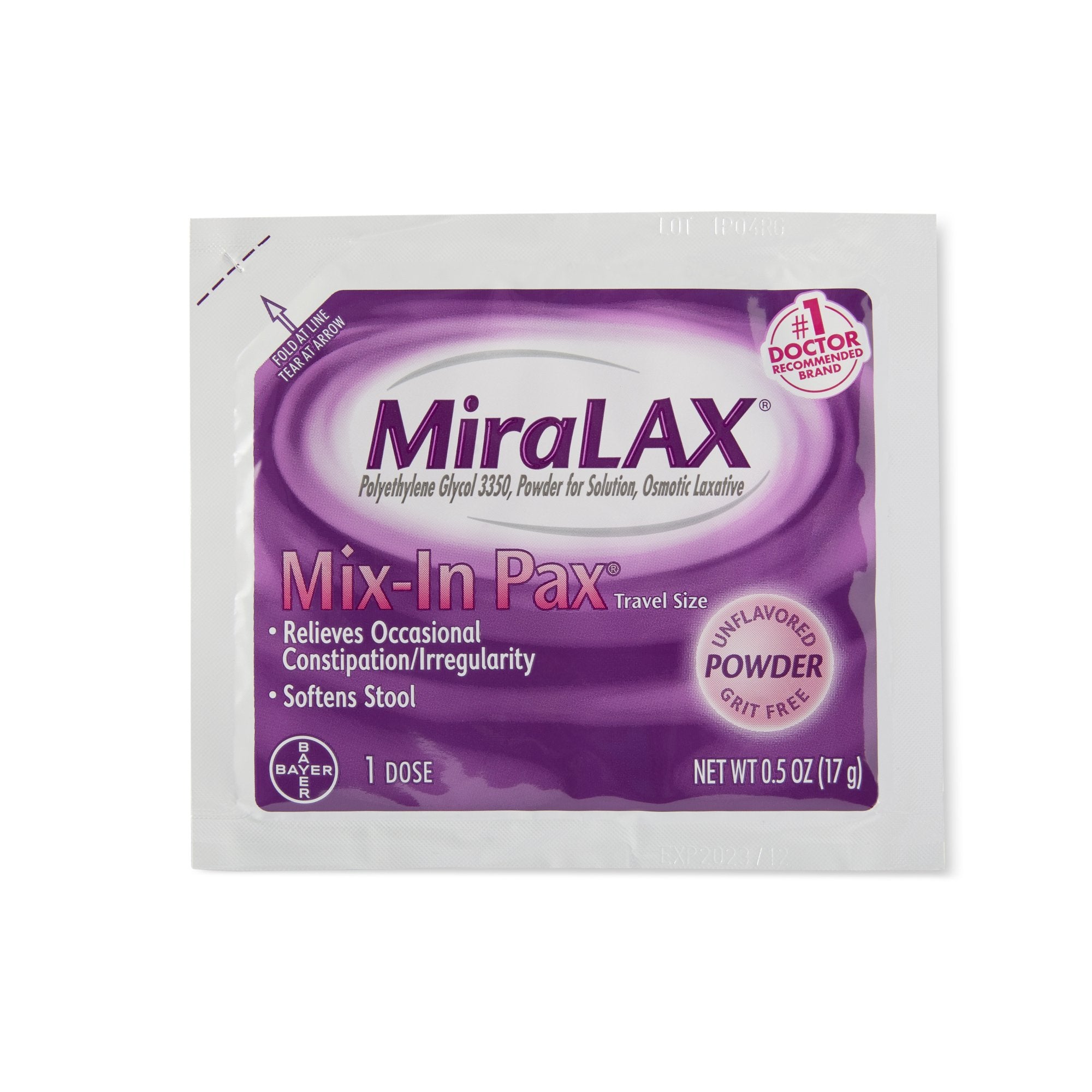 MiraLAX® Polyethylene Glycol 3350 Laxative (24 Units)