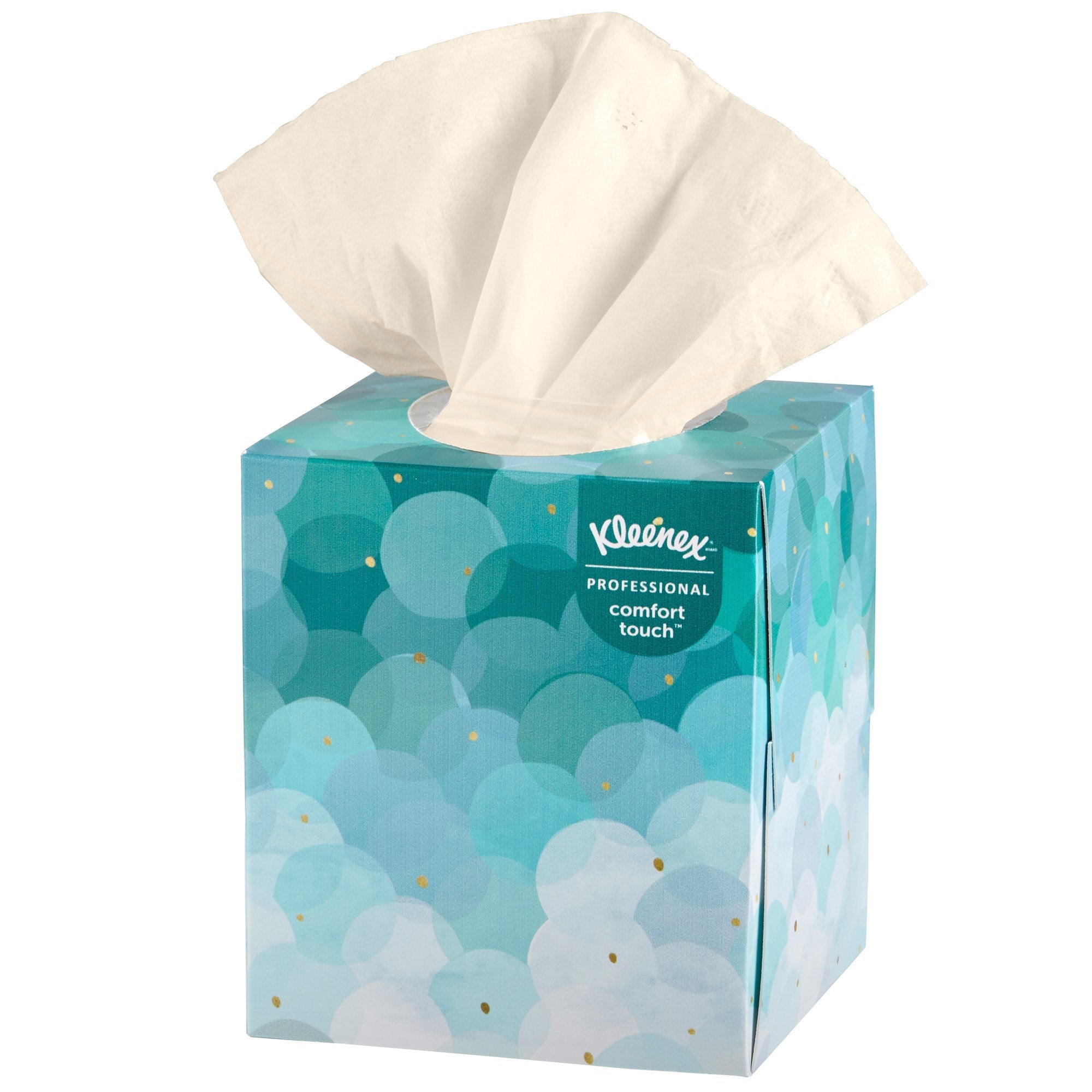 Kleenex Facial Tissue, 2-Ply, Cube Container, Boutique White, 8-2/5" X 8-2/5" (36 Units)