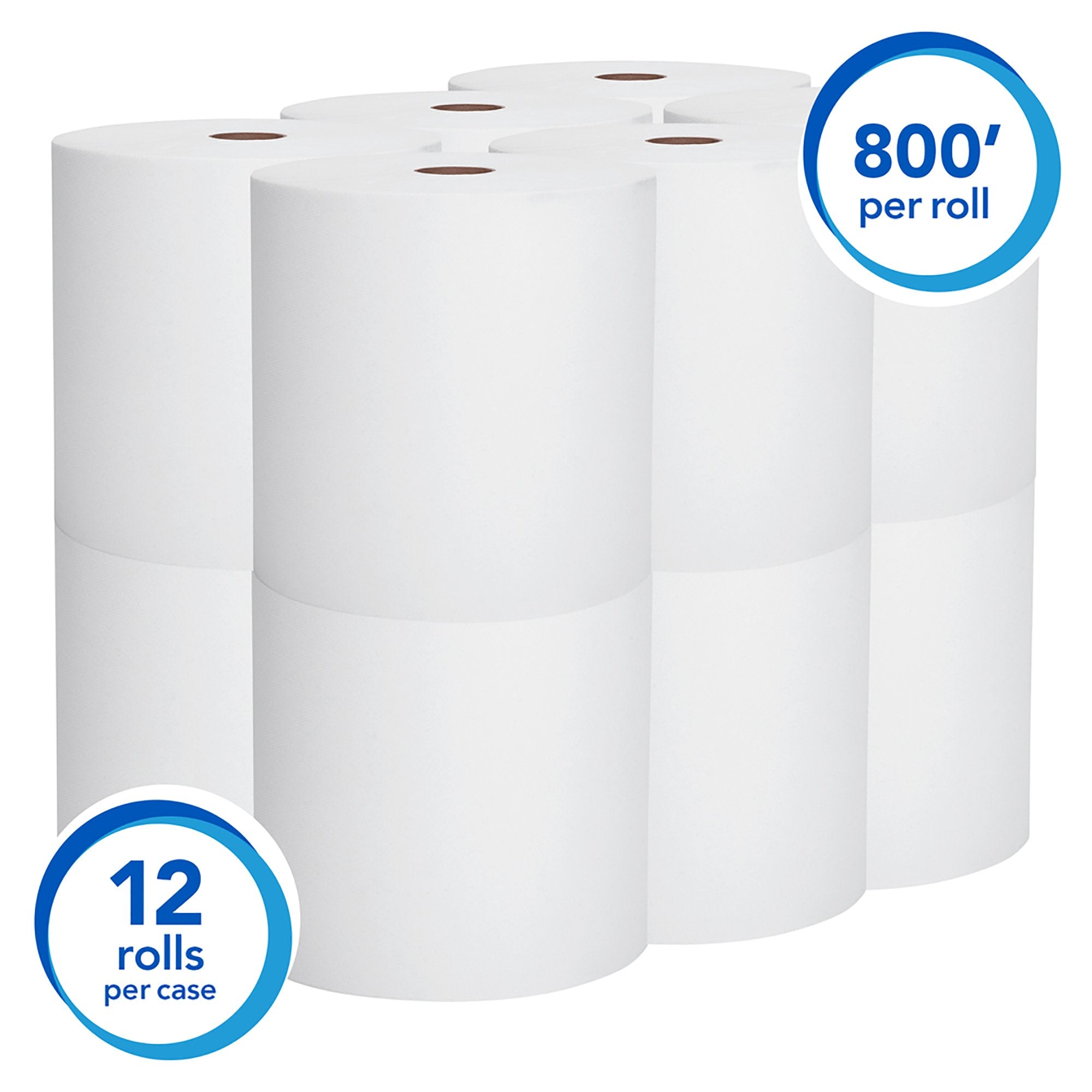 Scott Paper Towel, Hardwound Roll, 8" x 800' (12 Units)