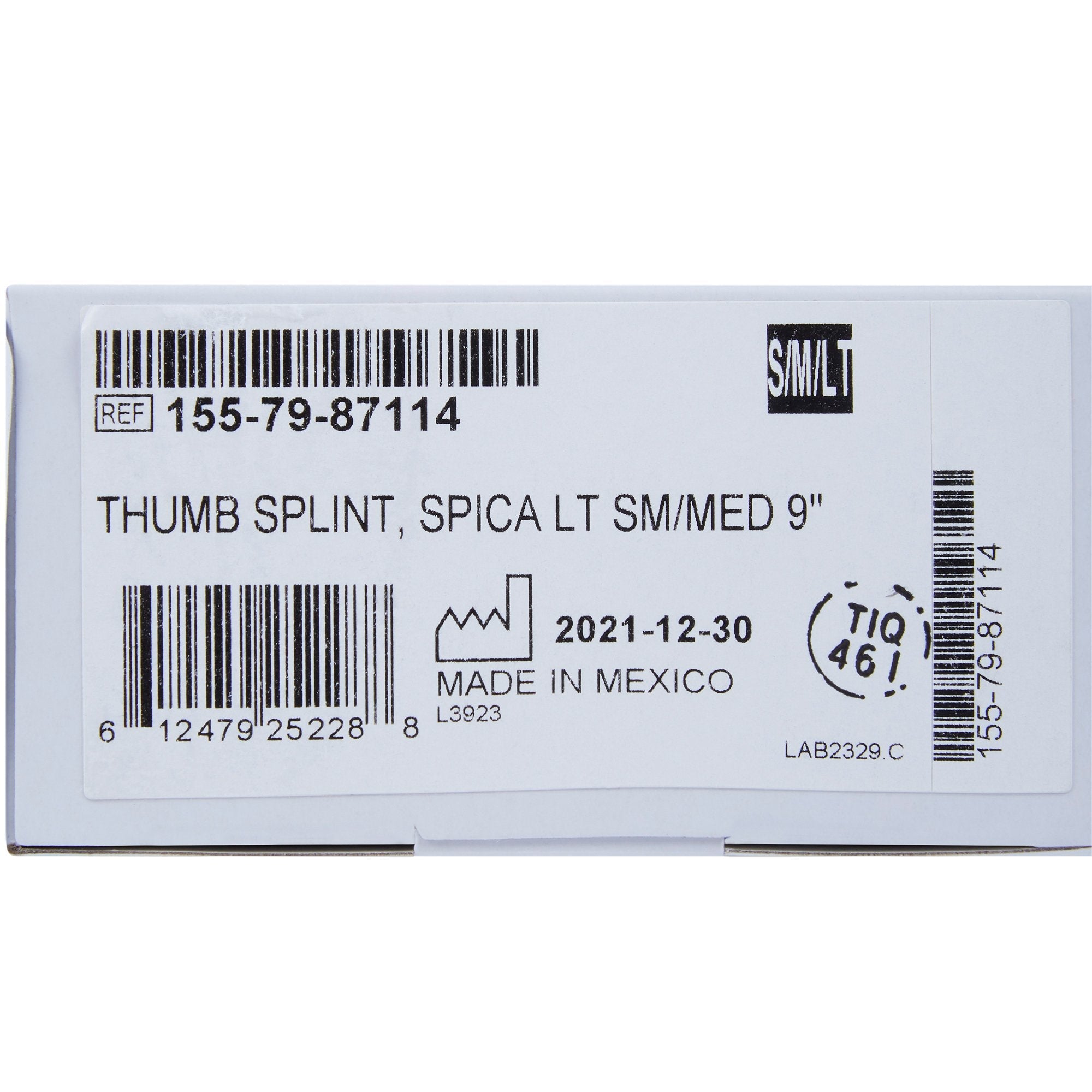 McKesson Left Thumb Splint, Small / Medium (1 Unit)