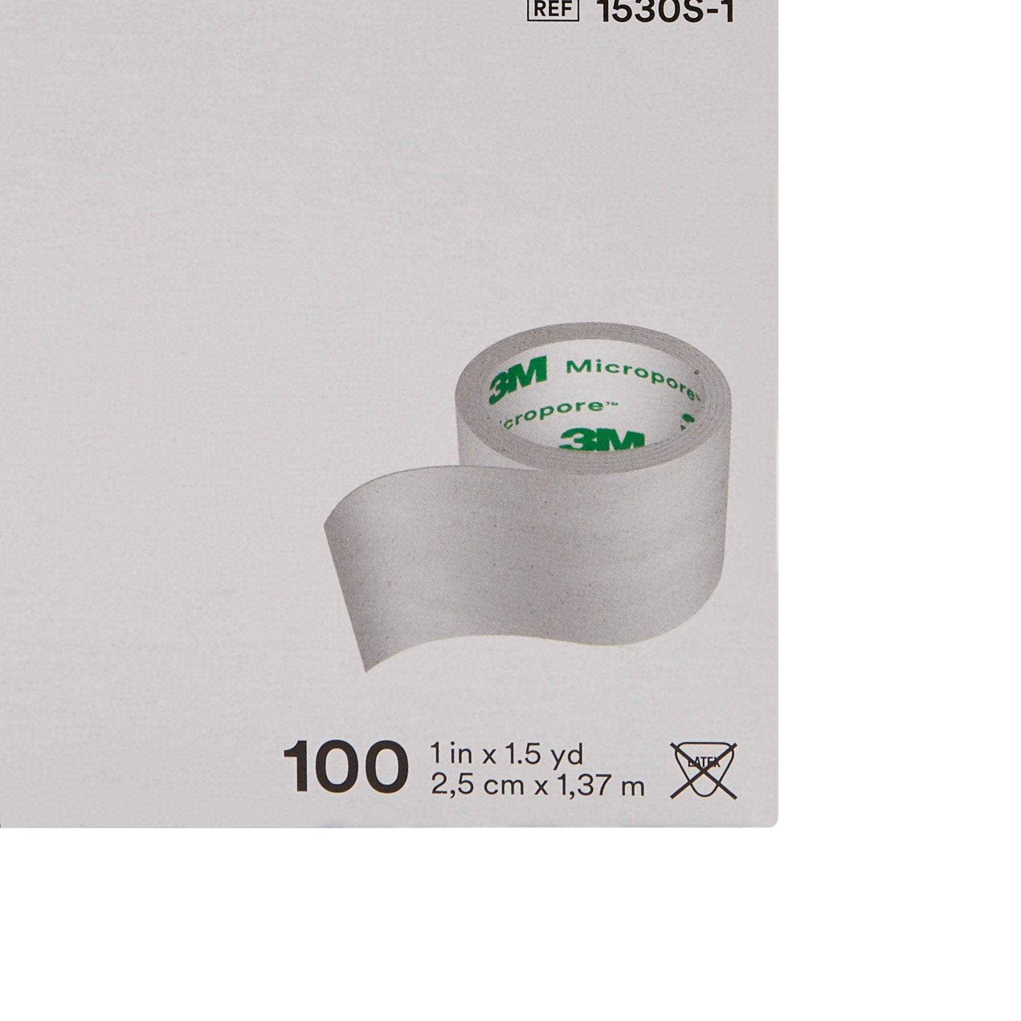 3M™ Micropore™ Paper Medical Tape, 1 Inch x 1-1/2 Yard, White (100 Units)