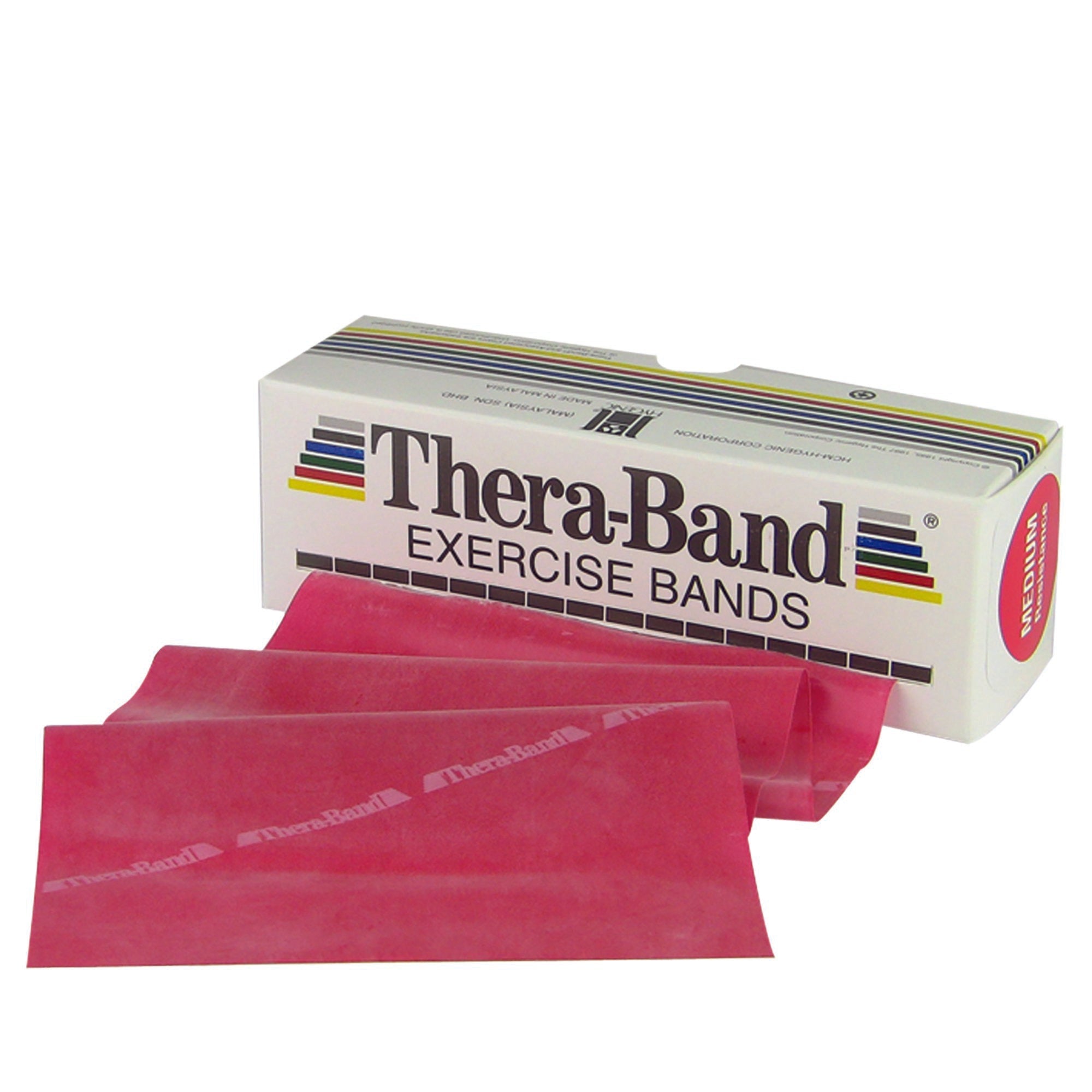 TheraBand® Exercise Resistance Band, Red, 5 Inch x 6 Yard, Medium (1 Unit)