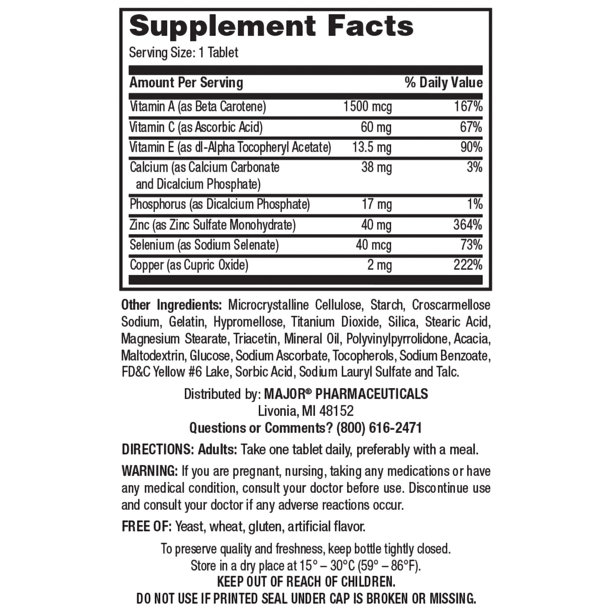 Major® Prosight Multivitamin Supplement (1 Unit)