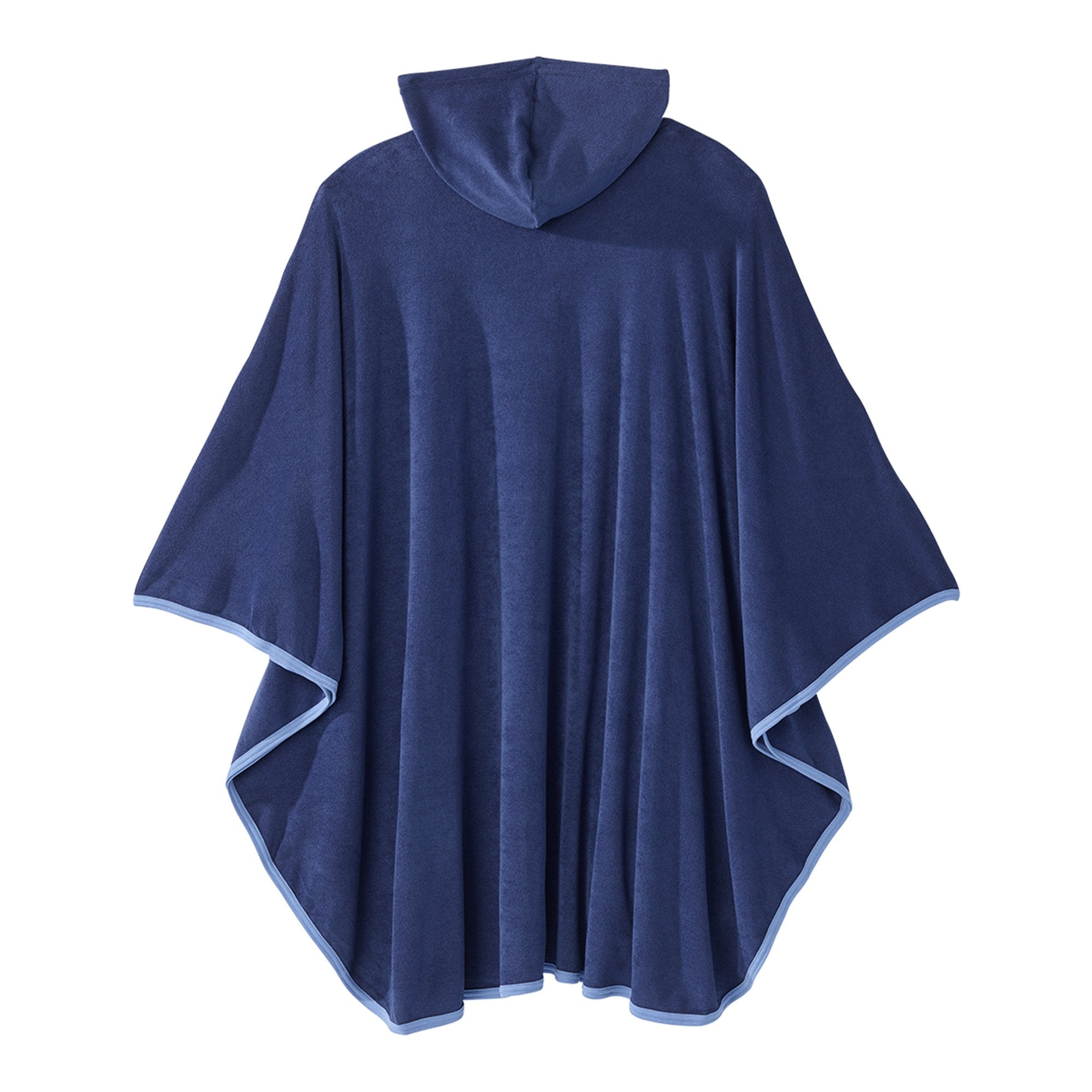 Silverts® Plush Terry Shower Capes, Navy Blue (1 Unit)