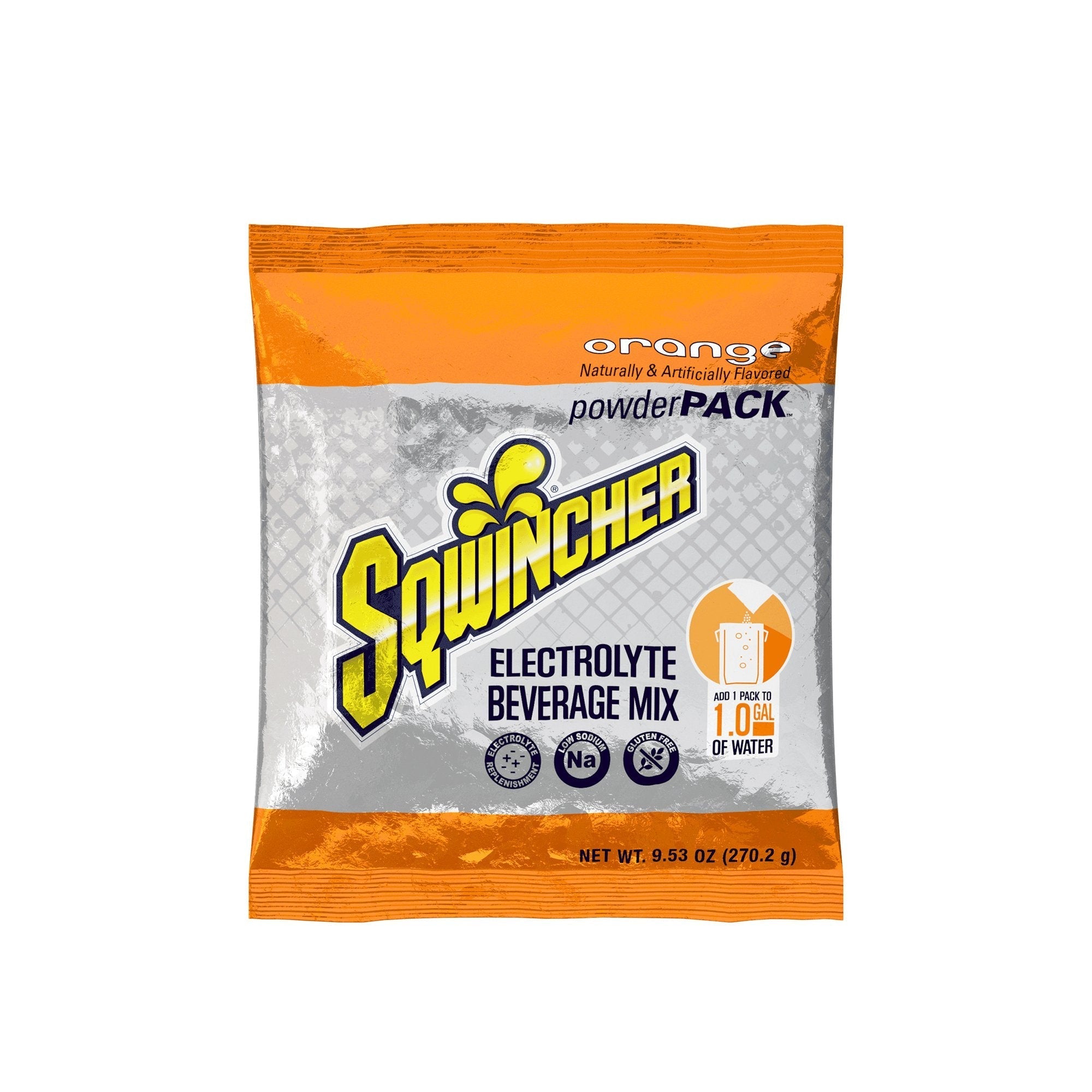 Sqwincher® Powder Pack® Orange Electrolyte Replenishment Drink Mix (20 Units)