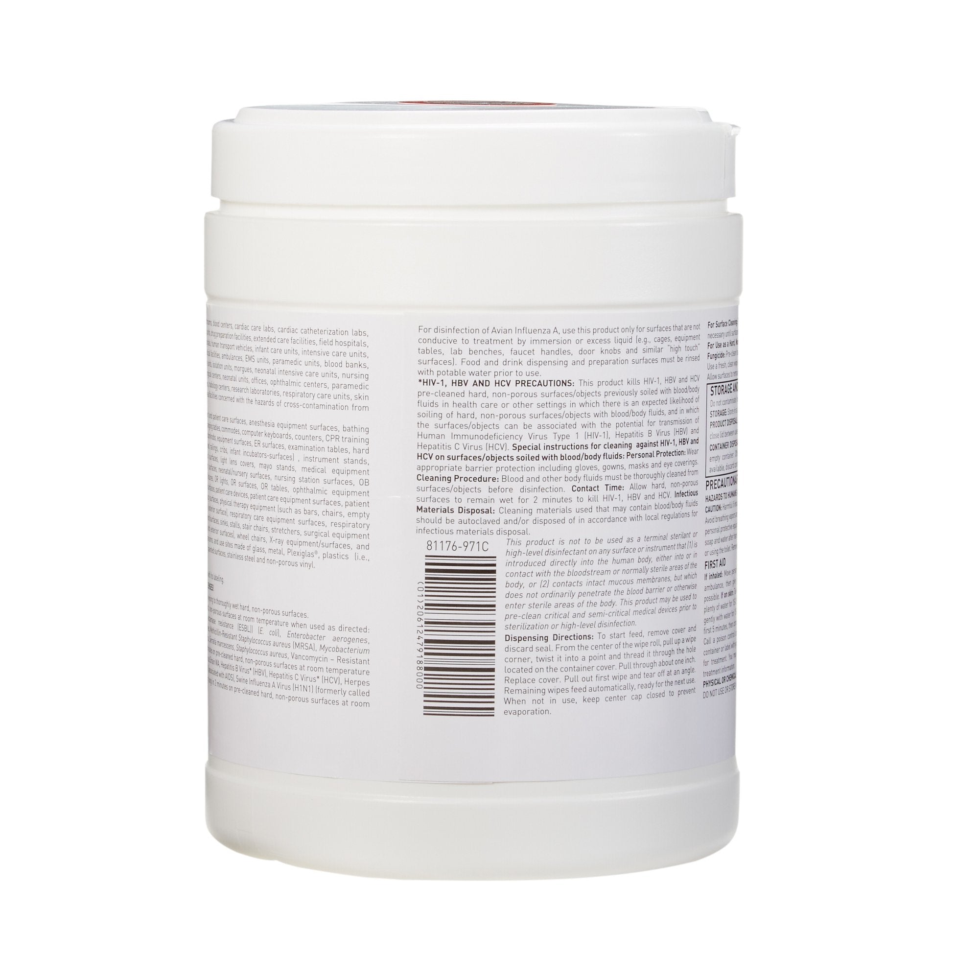 McKesson Disinfectant Wipes, 160 Ct Large Canister, Alcohol Scent