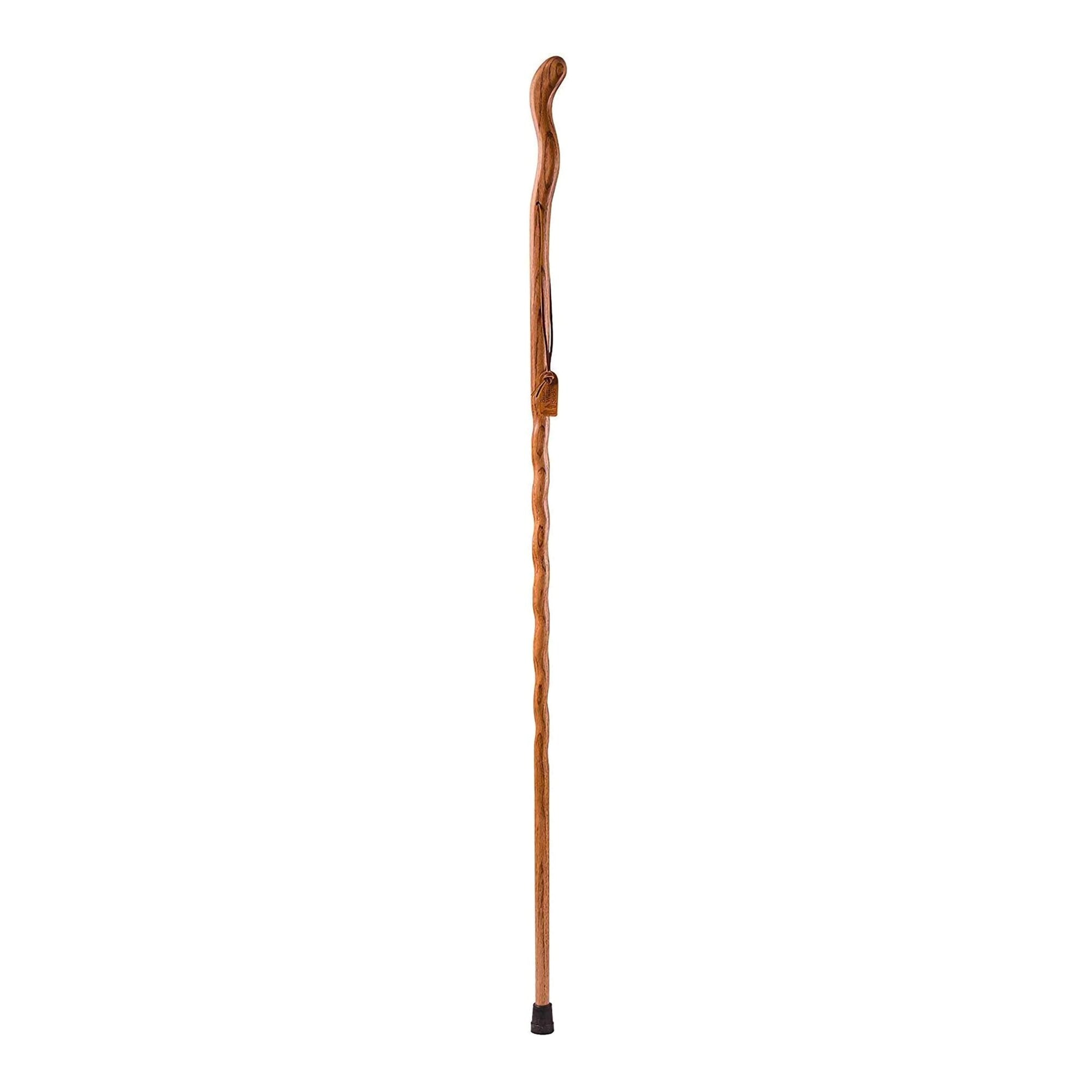 Brazos™ Twisted Oak Ergonomic Fitness Handcrafted Walking Stick, 55-Inch, Tan (1 Unit)