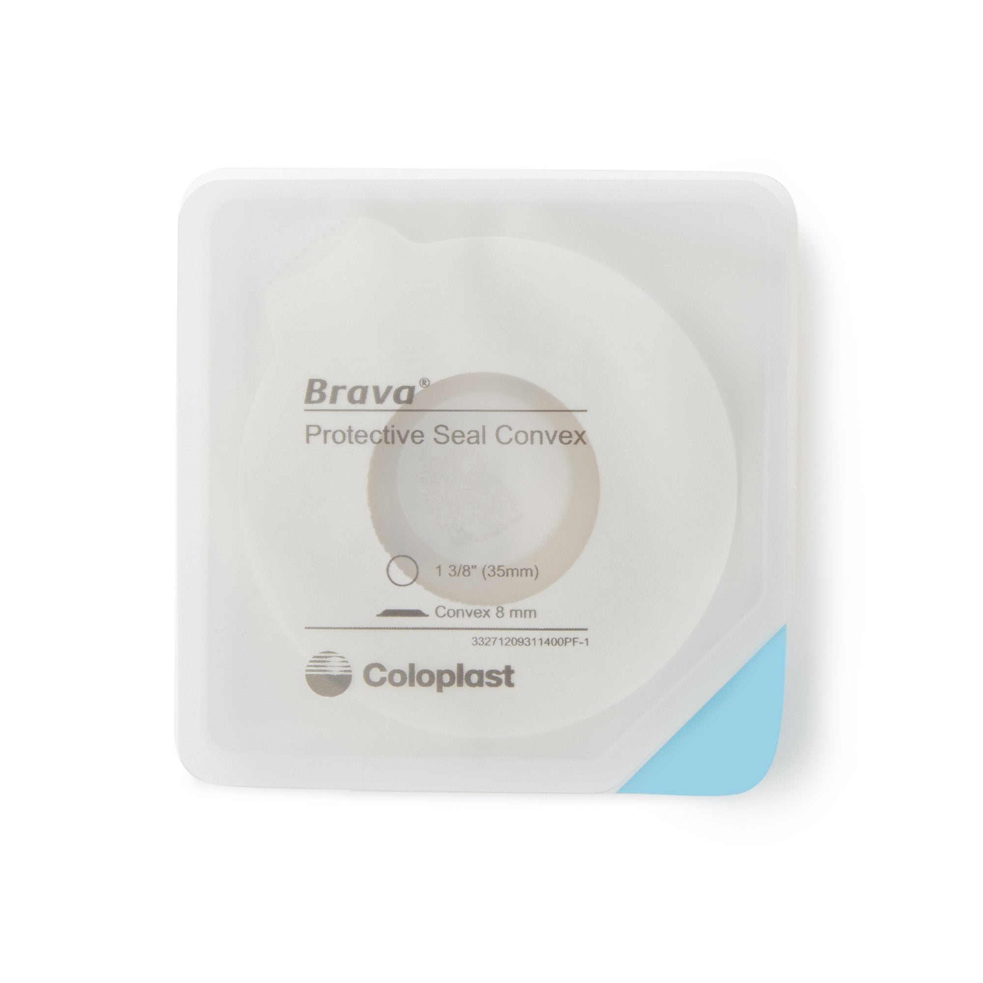 Ostomy Seal Brava® Convex, Starter Hole 1-3/8 Inch (35mm) (10 Units)