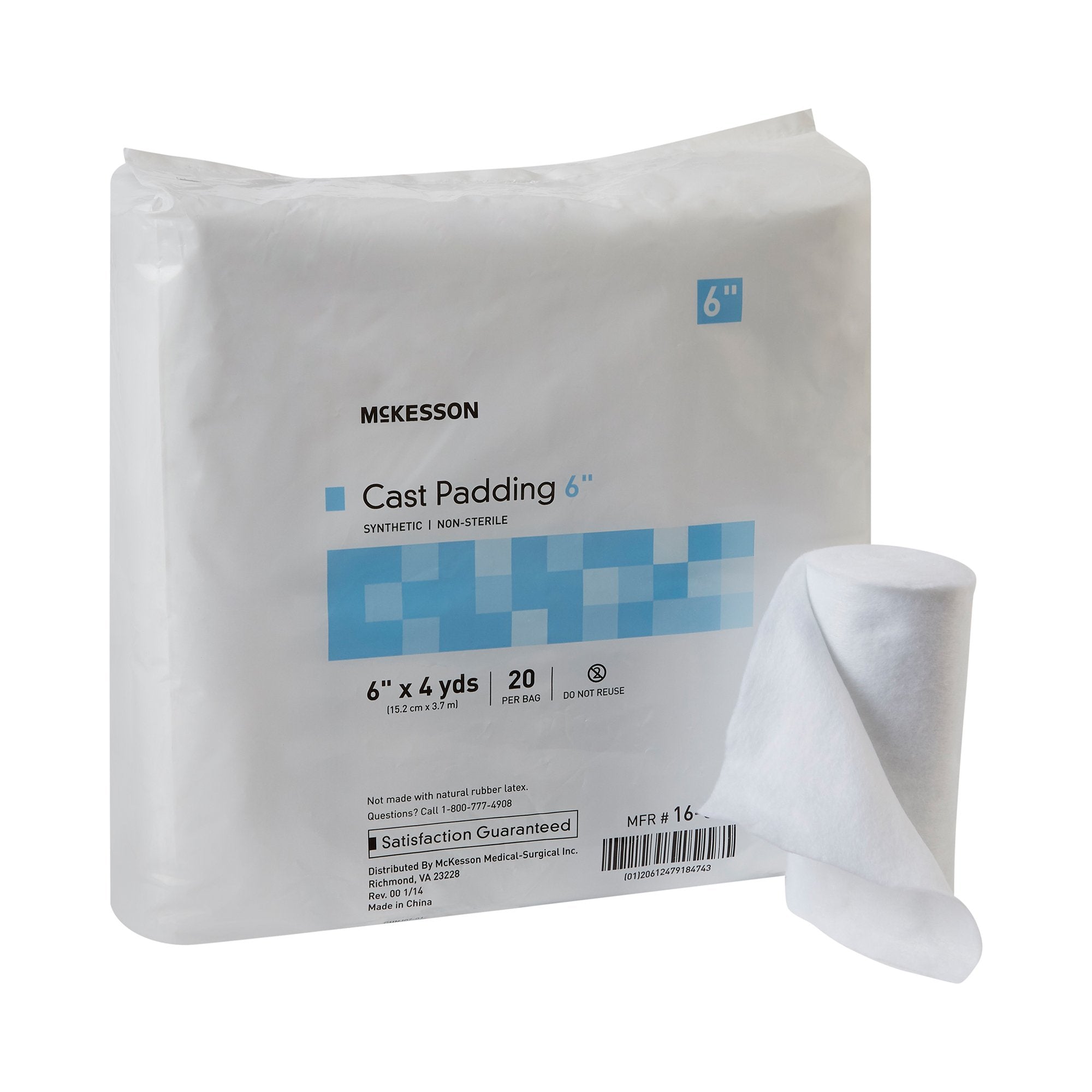 McKesson White Polyester Cast Padding, 6 Inch x 4 Yard (20 Units)