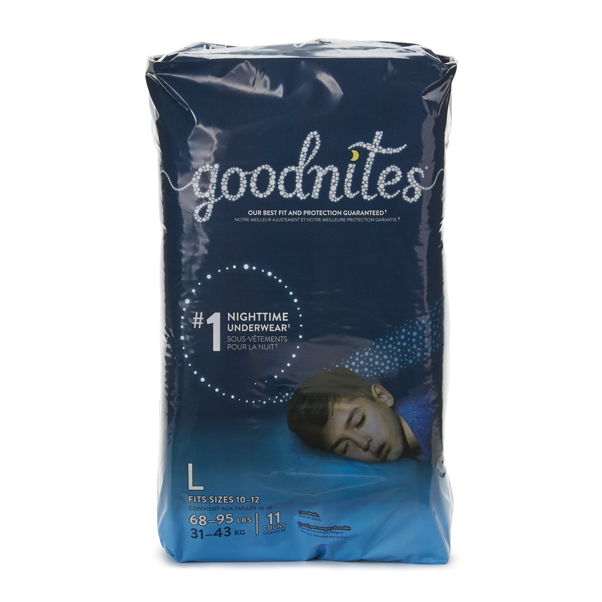 GoodNites® Absorbent Underwear, Large (44 Units)