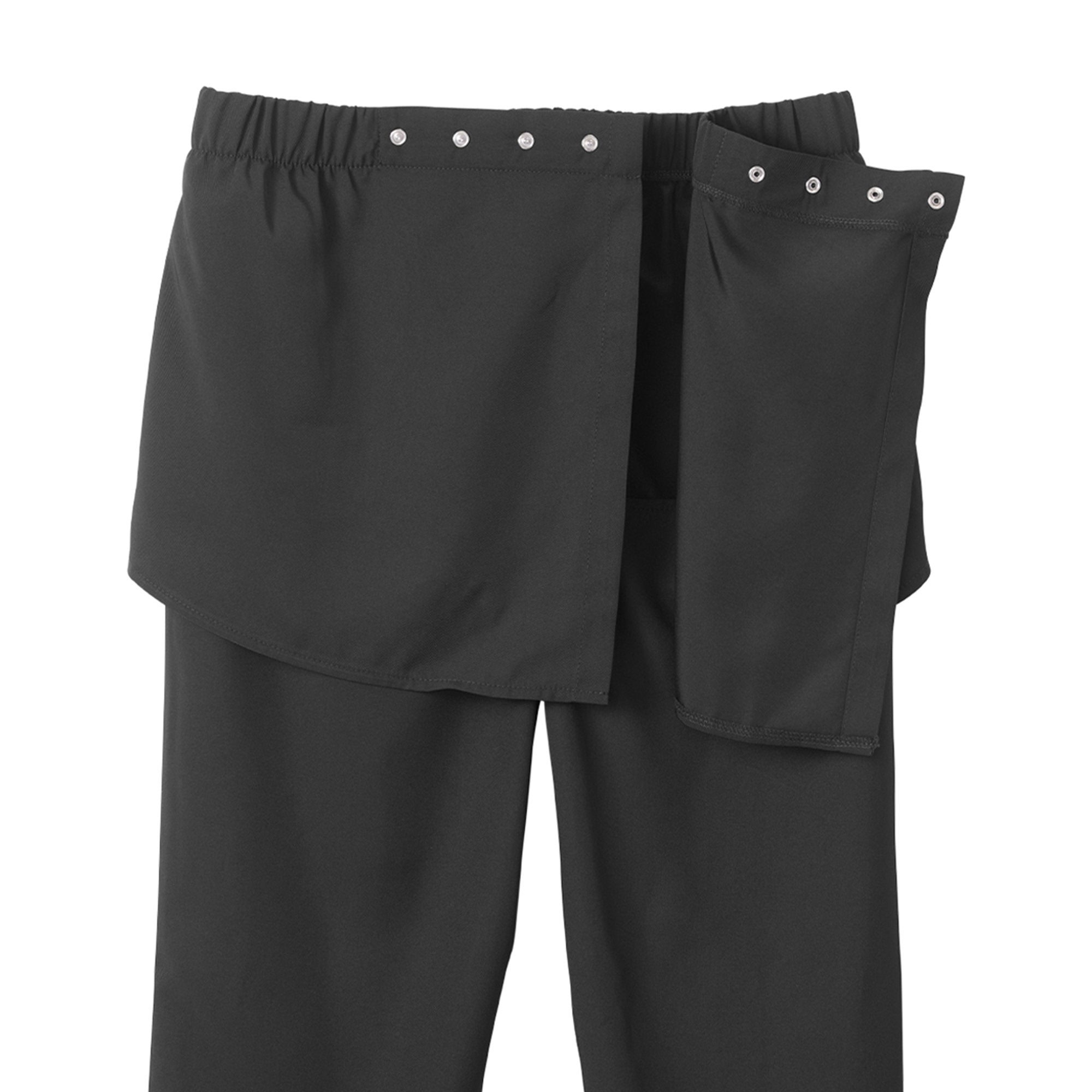 Silverts® Women's Open Back Gabardine Pant, Black, 3X-Large (1 Unit)