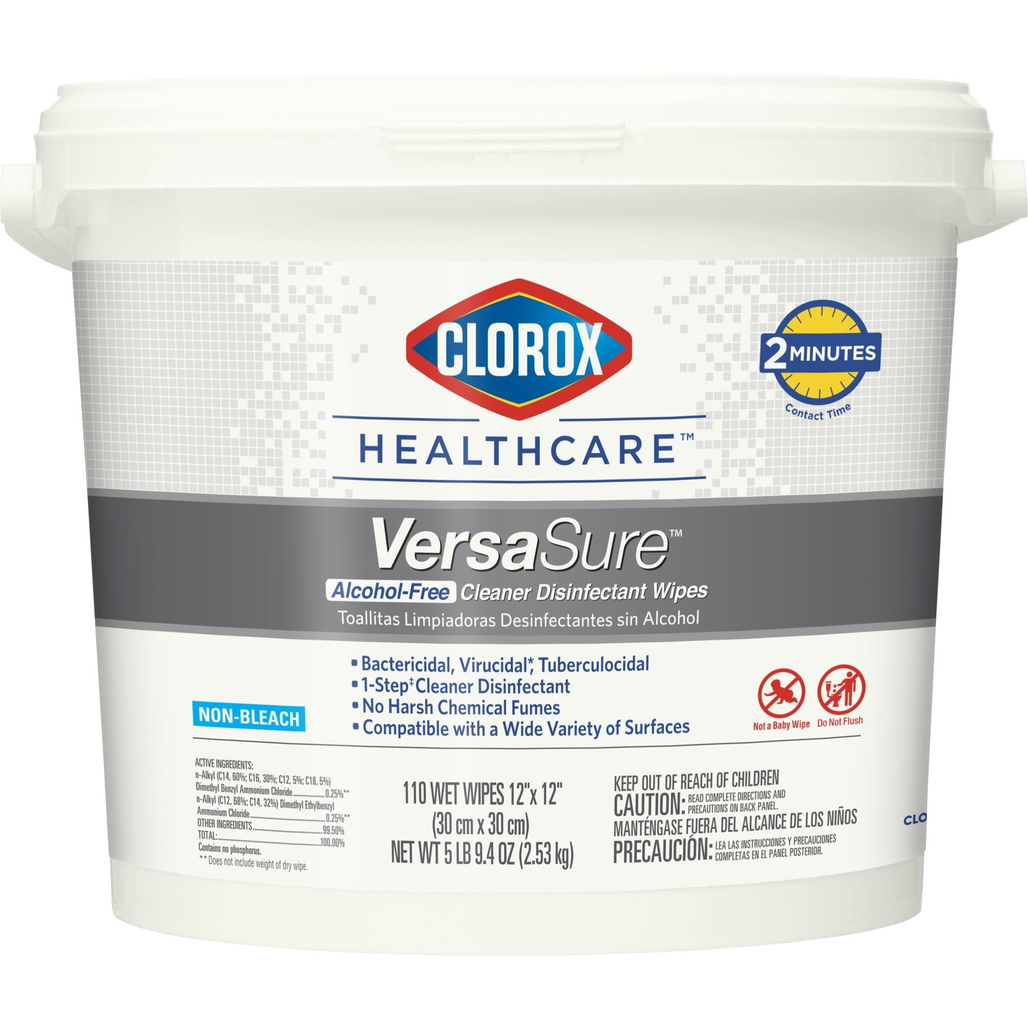 Clorox Healthcare® VersaSure® Cleaner Disinfectant Wipes, Bucket (1 Unit)