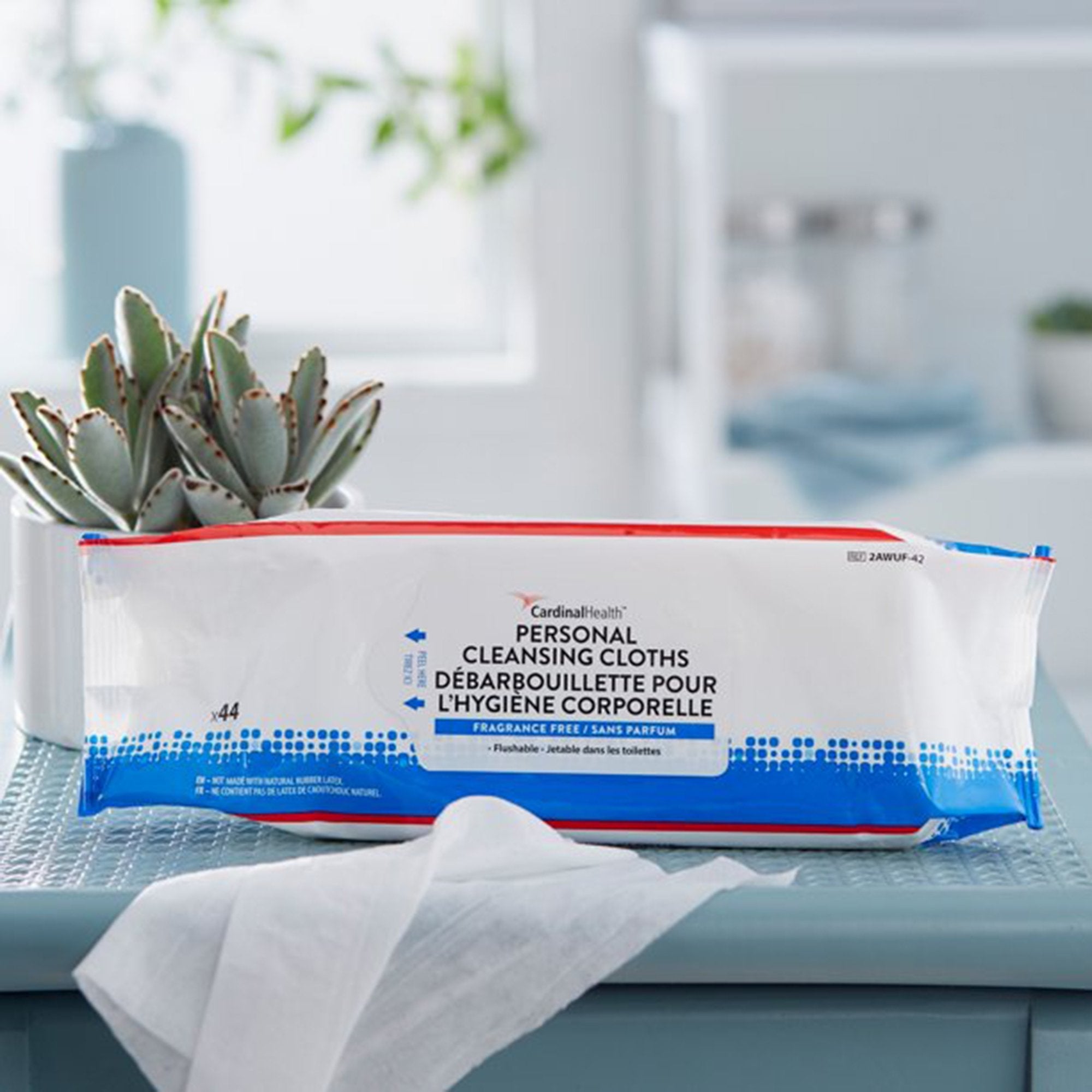 Cardinal Health™ Wings™ Flushable Rinse-Free Personal Wipes (528 Units)