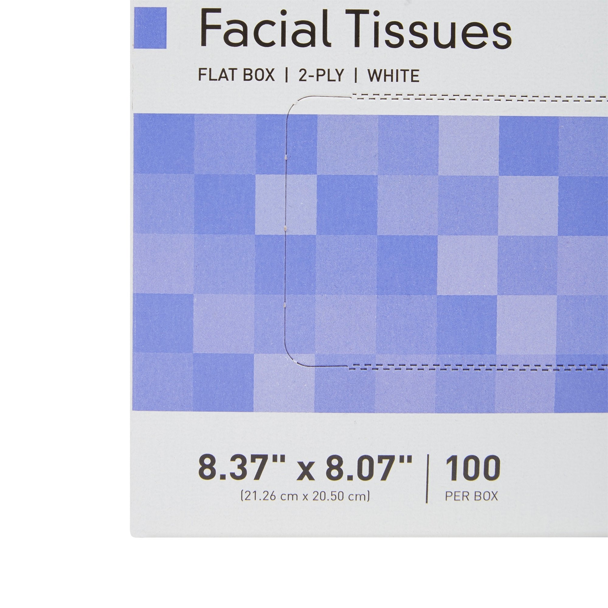 McKesson Two-Ply Facial Tissue Bulk Pack - 3000 Units, Plain White, 8.37x8.07"
